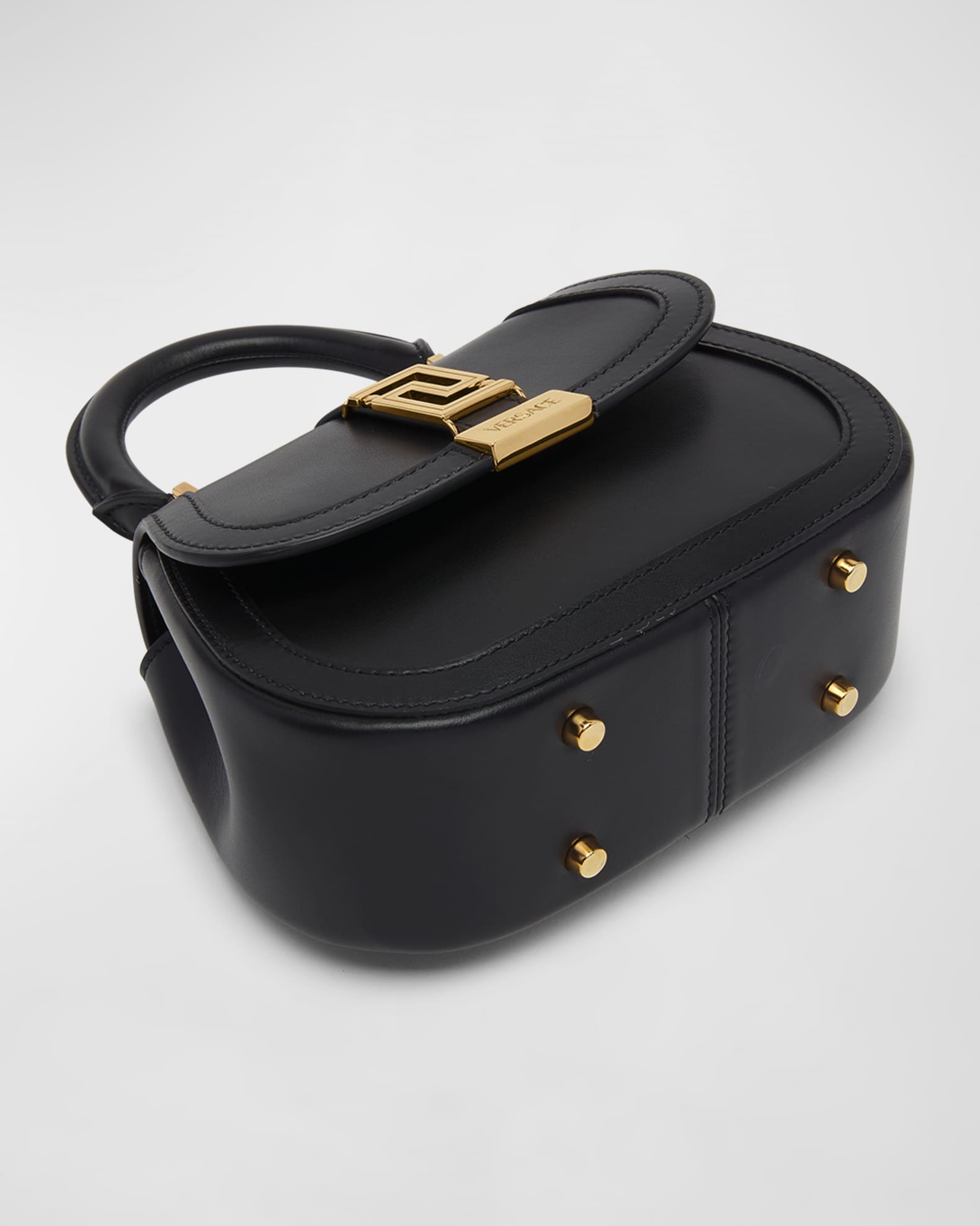 Versace Greca Goddess Mini Calfskin TopHandle Bag Neiman Marcus