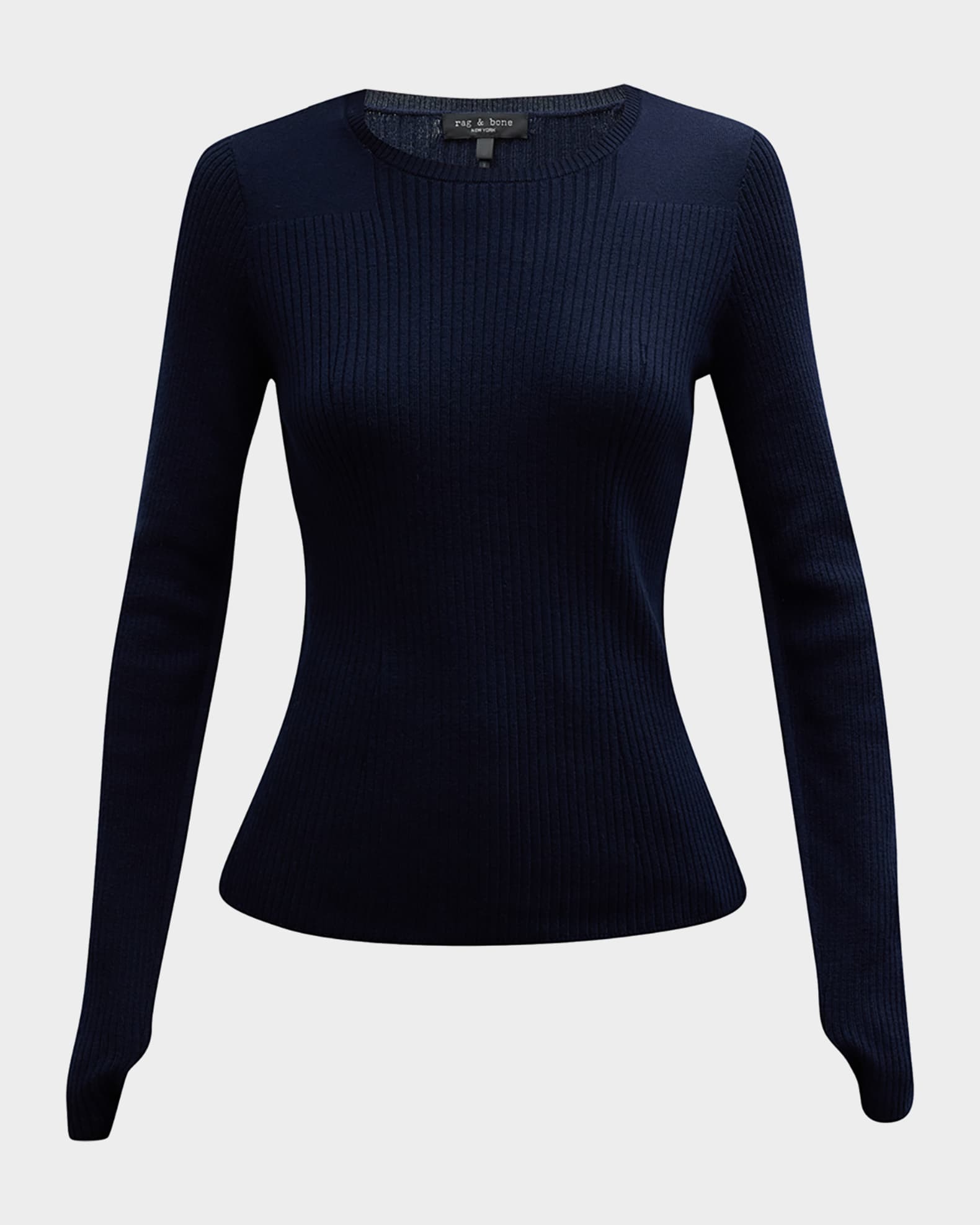 Ribbed Crewneck Sweater