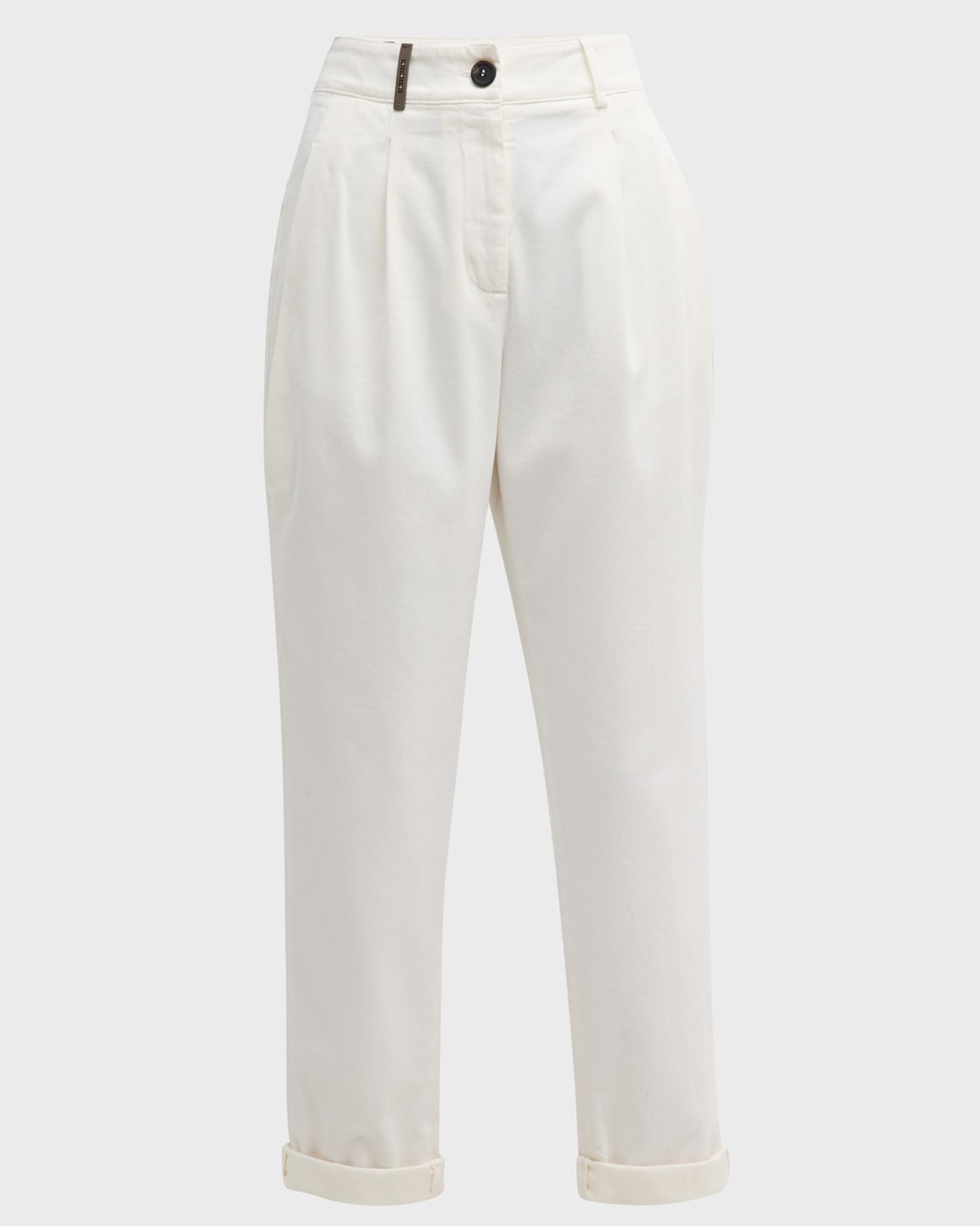 Printed Gabardine Pants