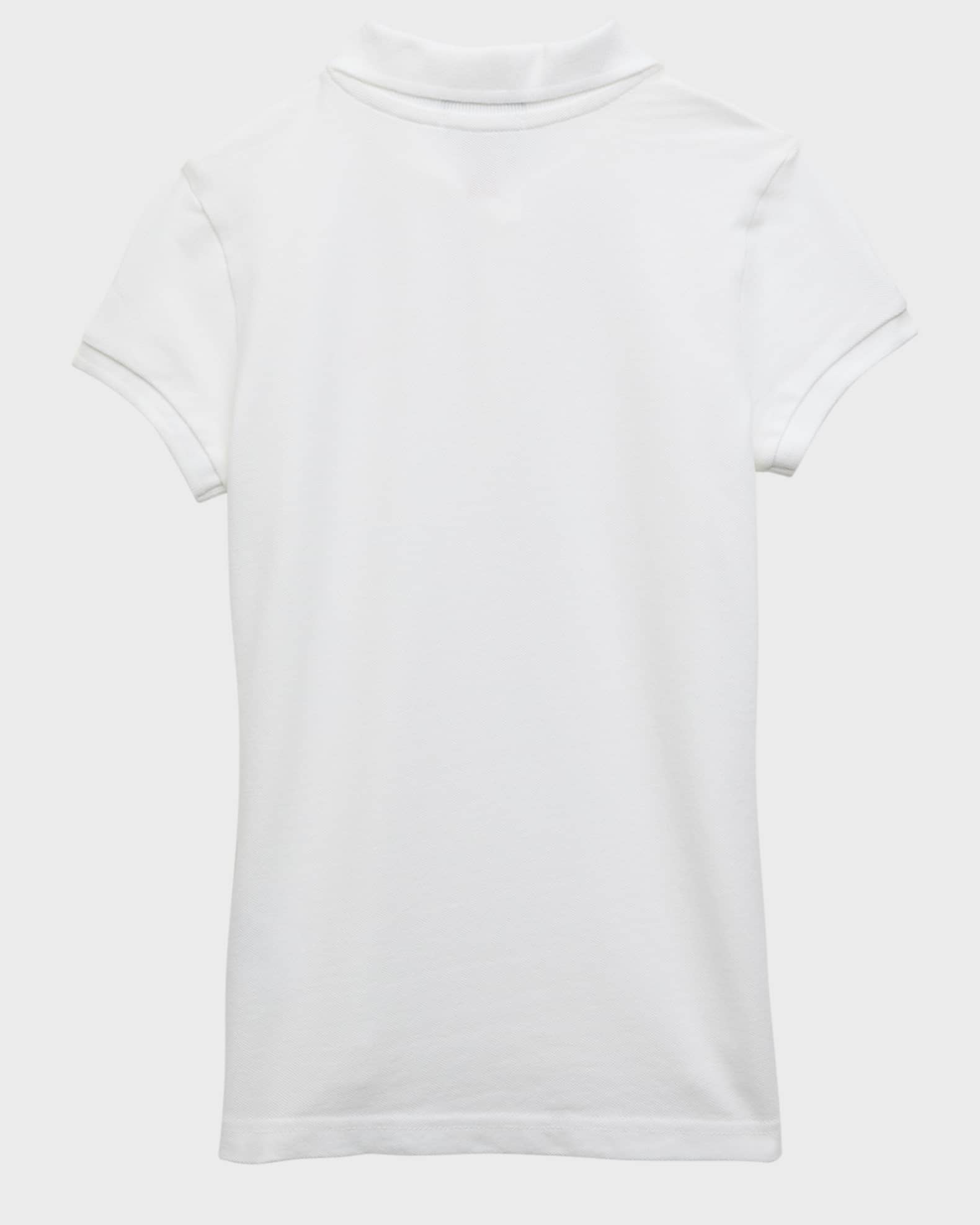 Girl's Short-Sleeve Logo Embroidery Polo Shirt 1