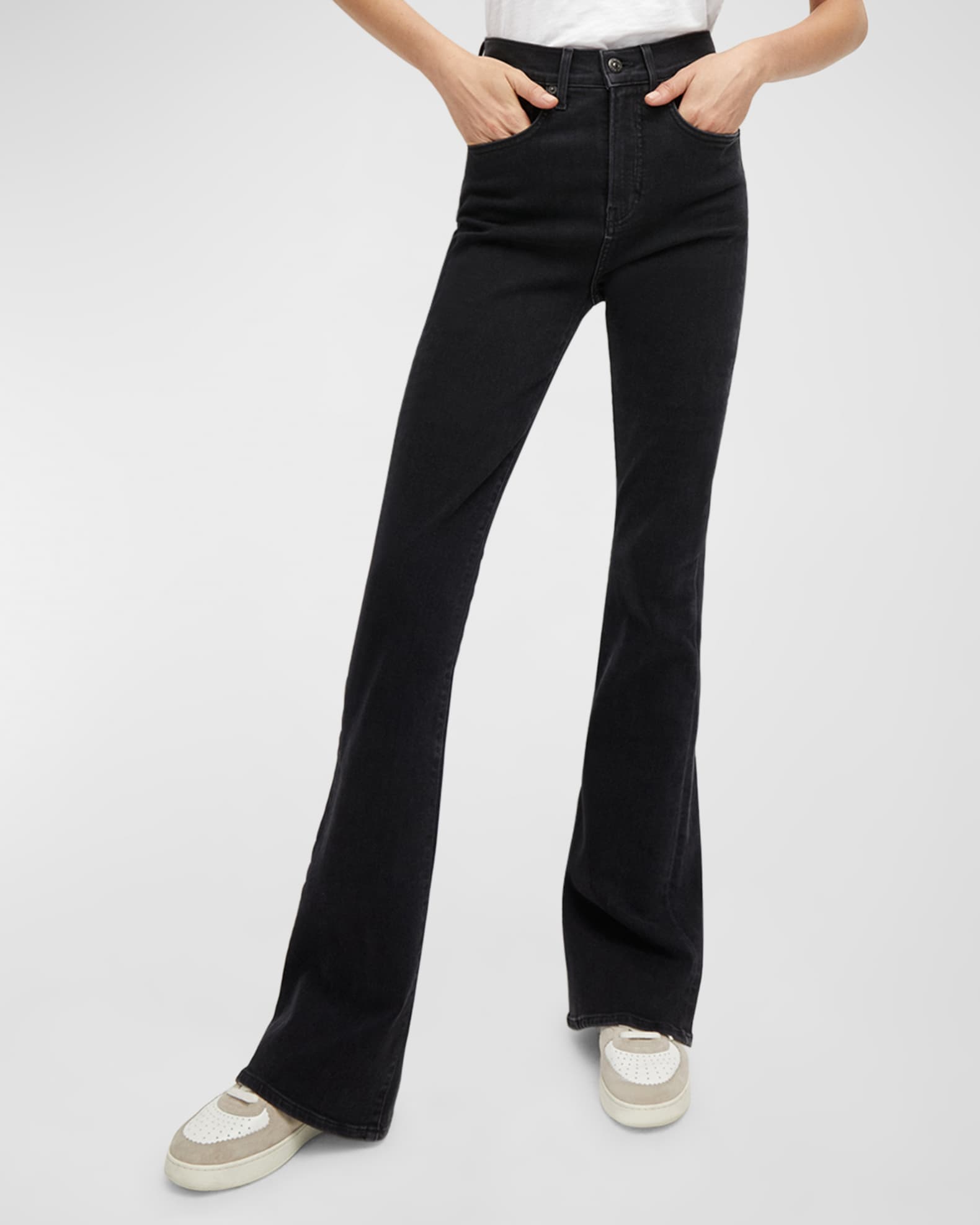 Beverly High-Rise Skinny Flare Jeans 1