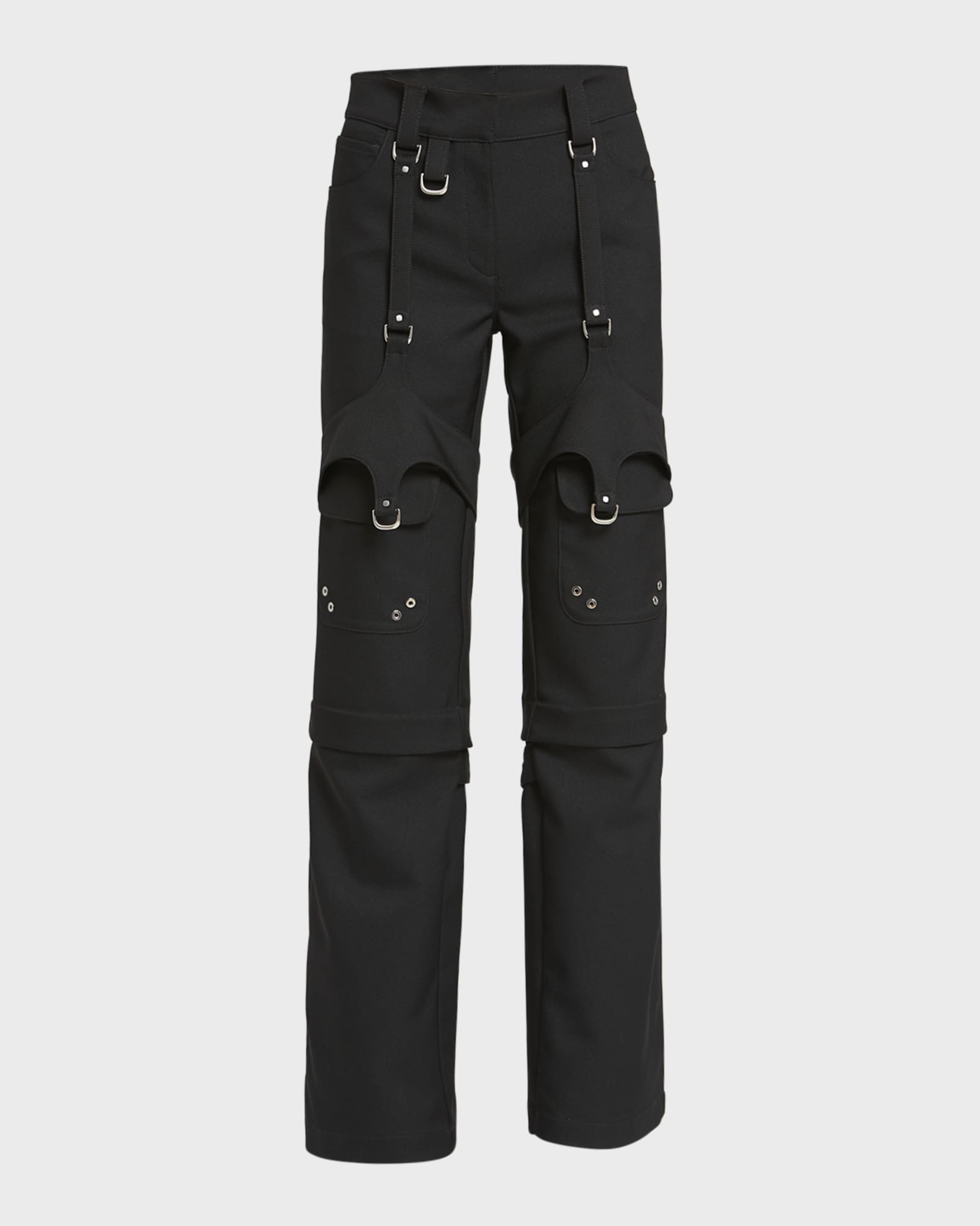 Off-White c/o Virgil Abloh Multi-pockets Cargo Trousers in Gray