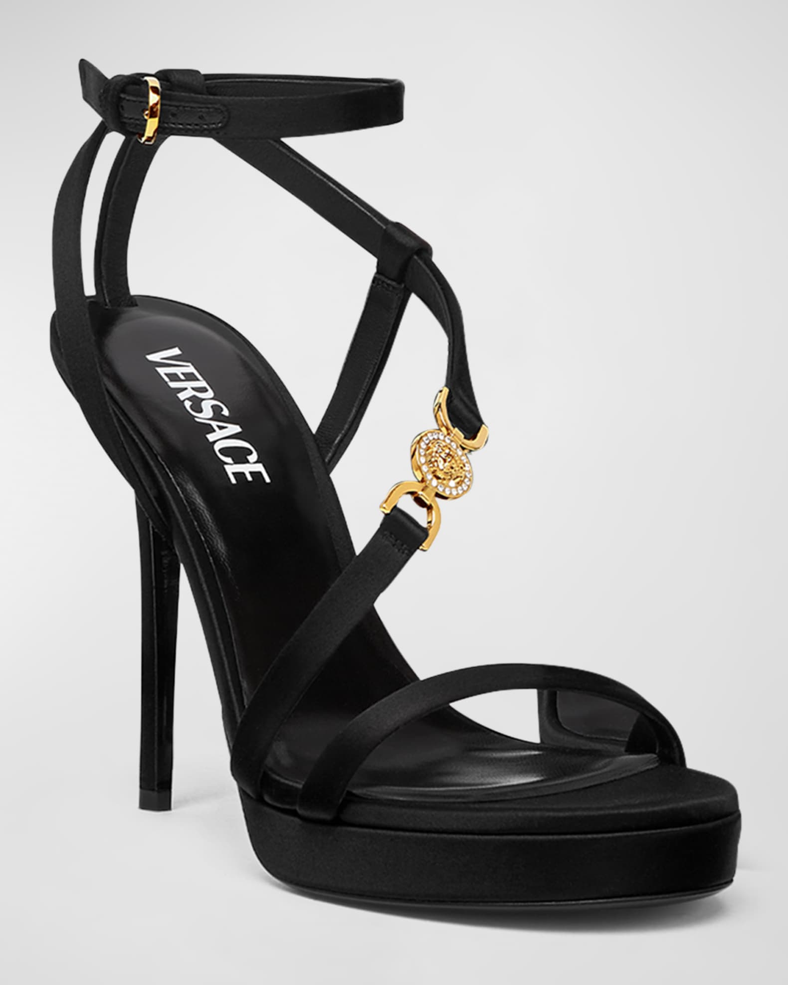 Versace medusa band platform sandals deals