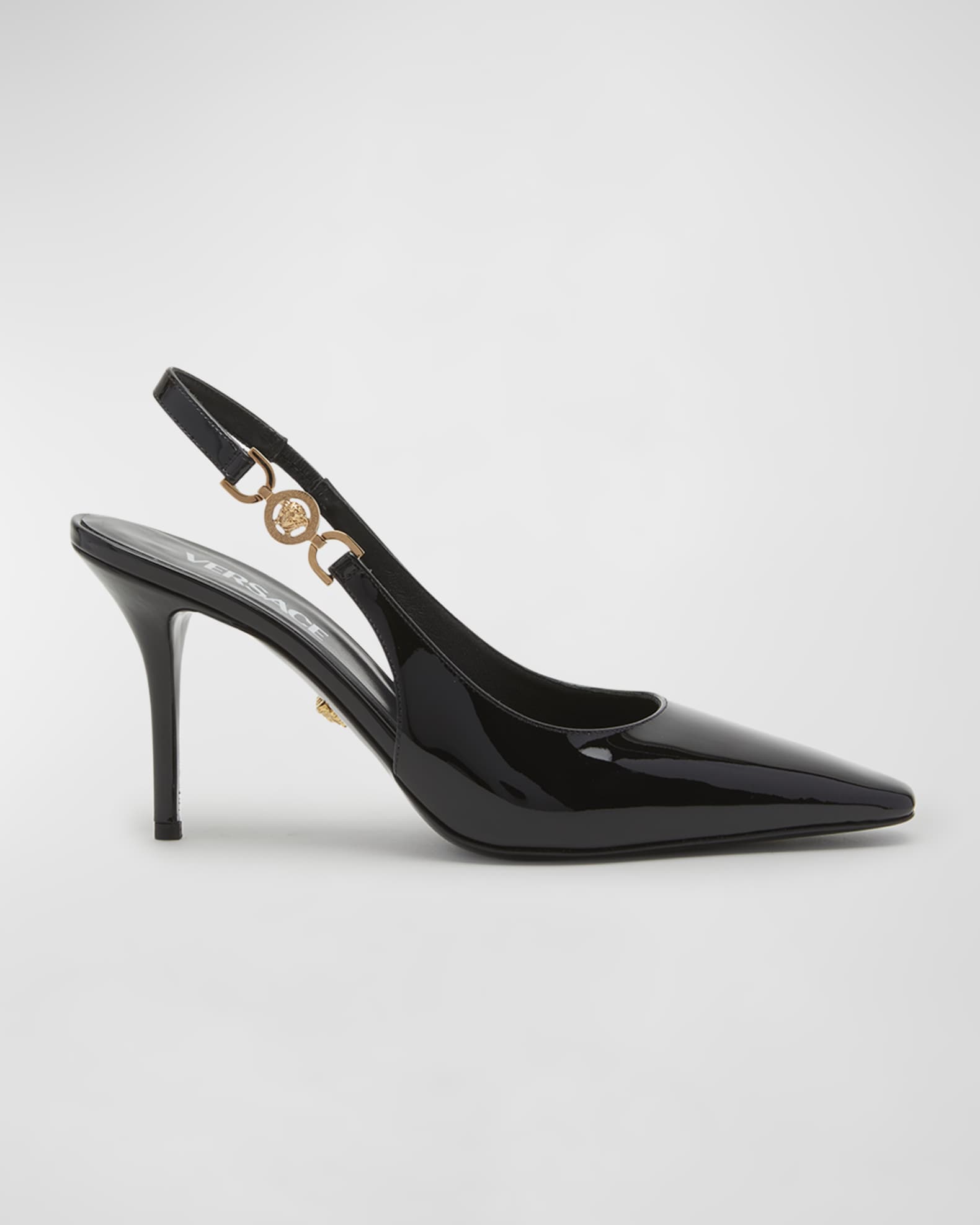 Versace Medusa Patent Slingback Pumps | Neiman Marcus