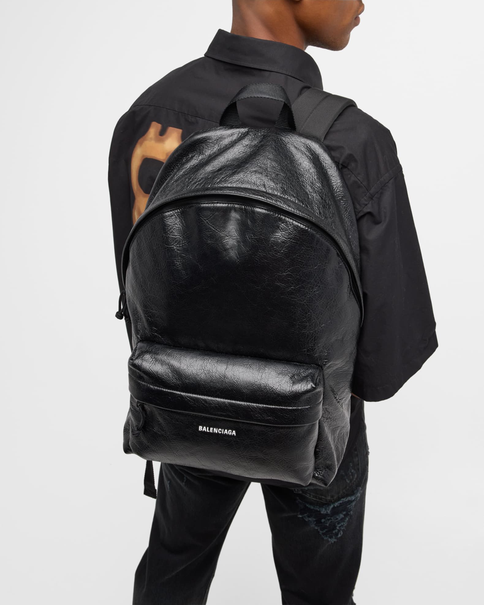 Balenciaga backpack leather new arrivals