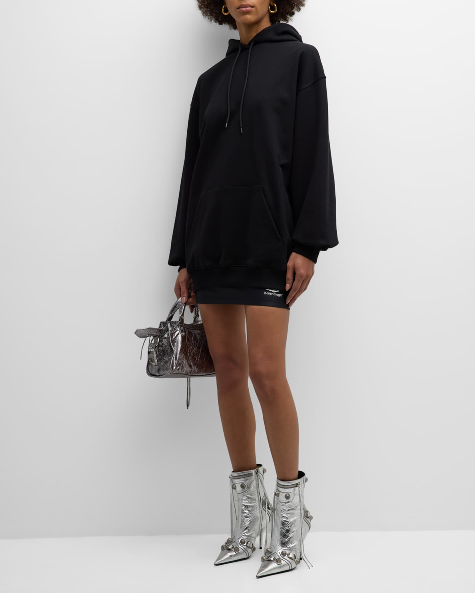 Hooded Logo Print Sweatshirt