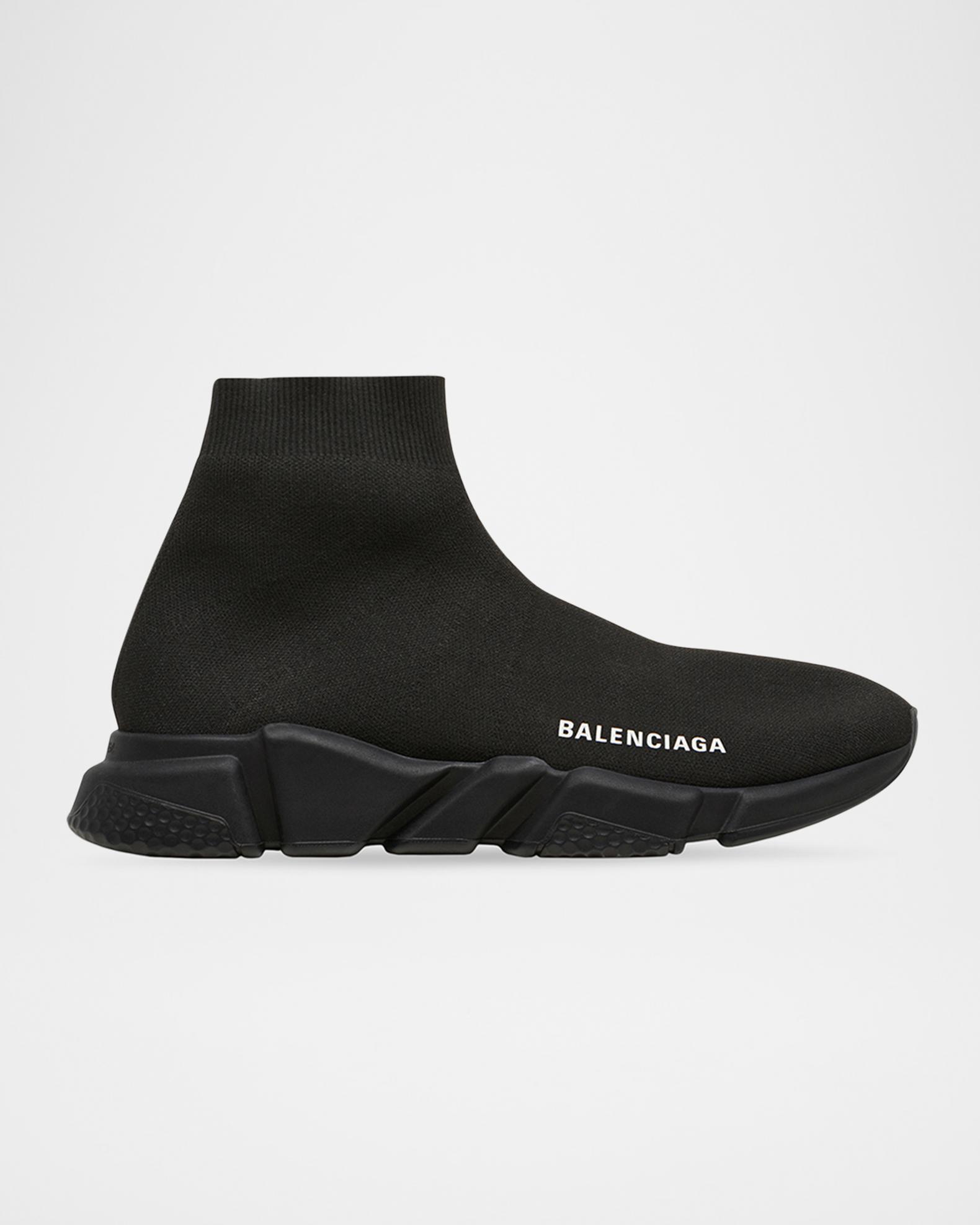 Balenciaga Men\'s Black Knit Sneakers Balenciaga Men main image 2