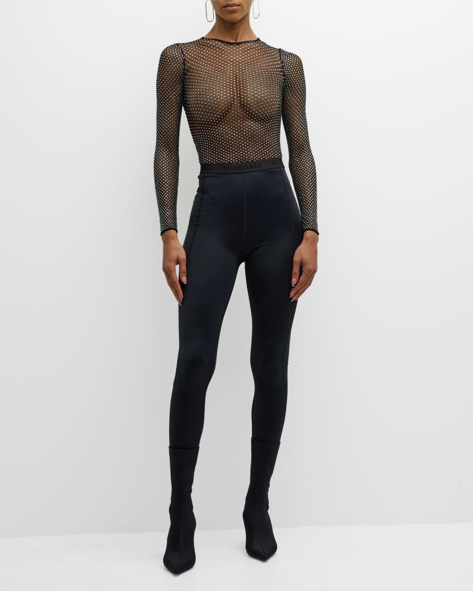 Balenciaga Logo Tights, Nordstrom