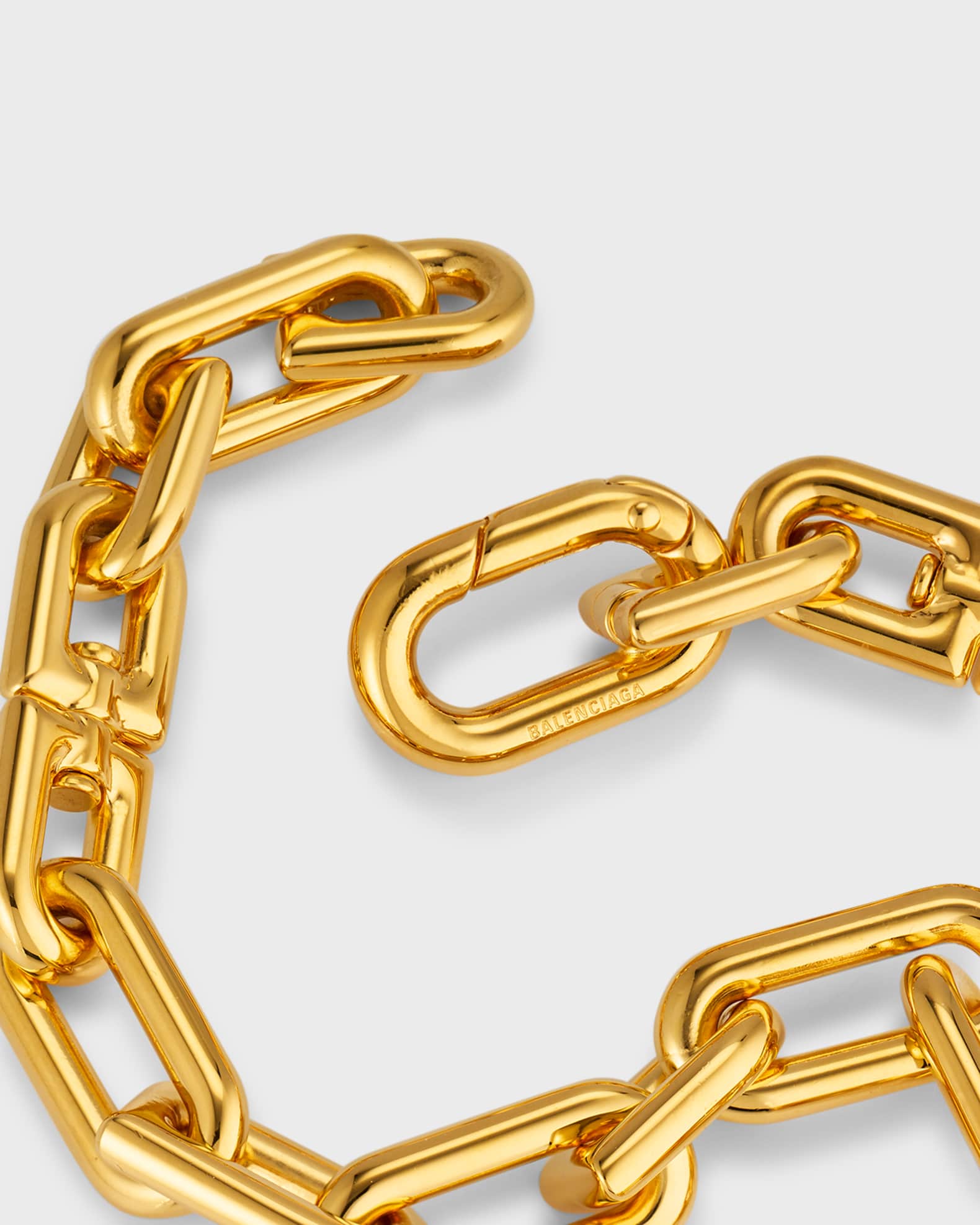 Balenciaga B Chain Thin Necklace | Neiman Marcus