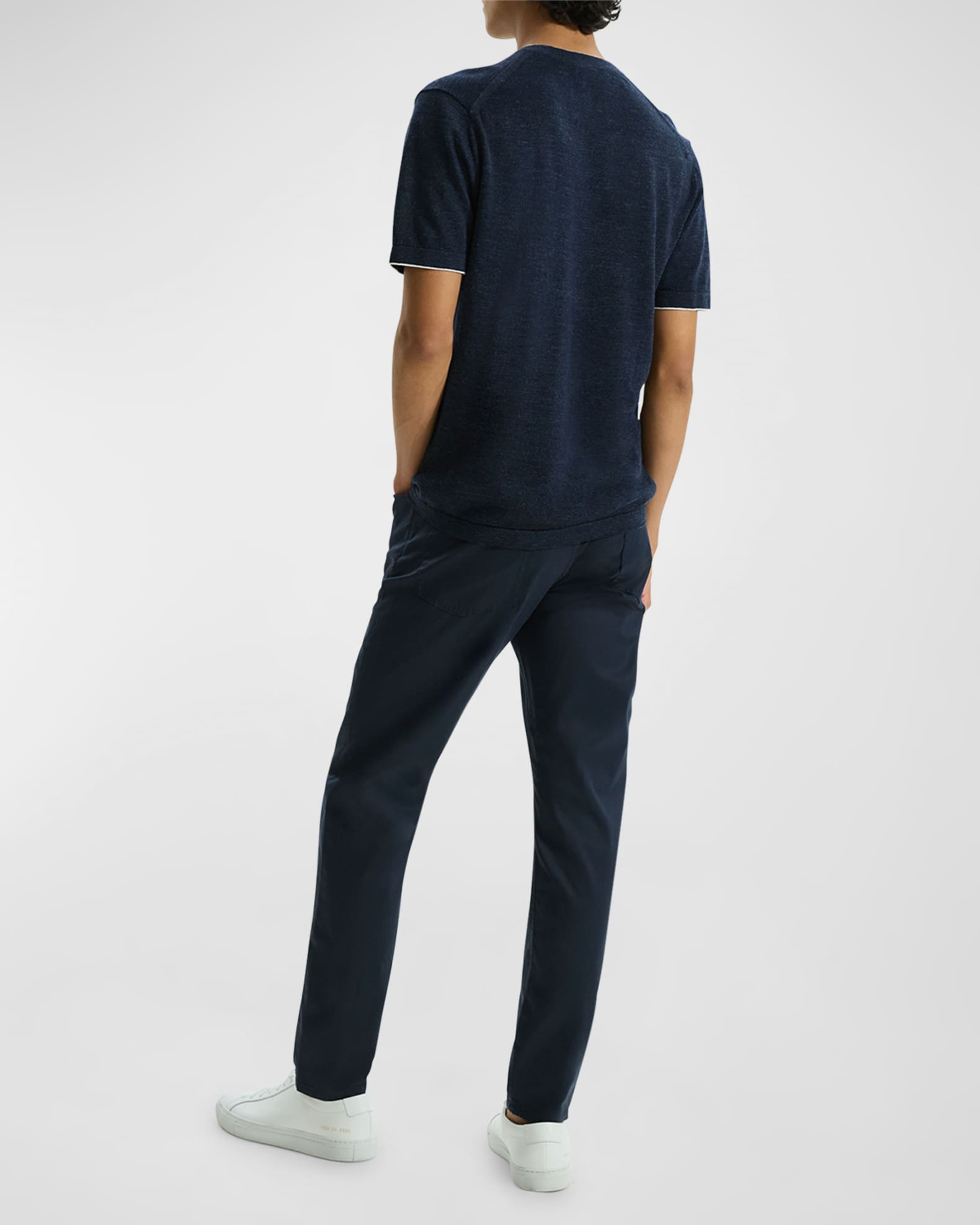 Closed Men's Linen Blend T-Shirt - Pepper Grey main image 1