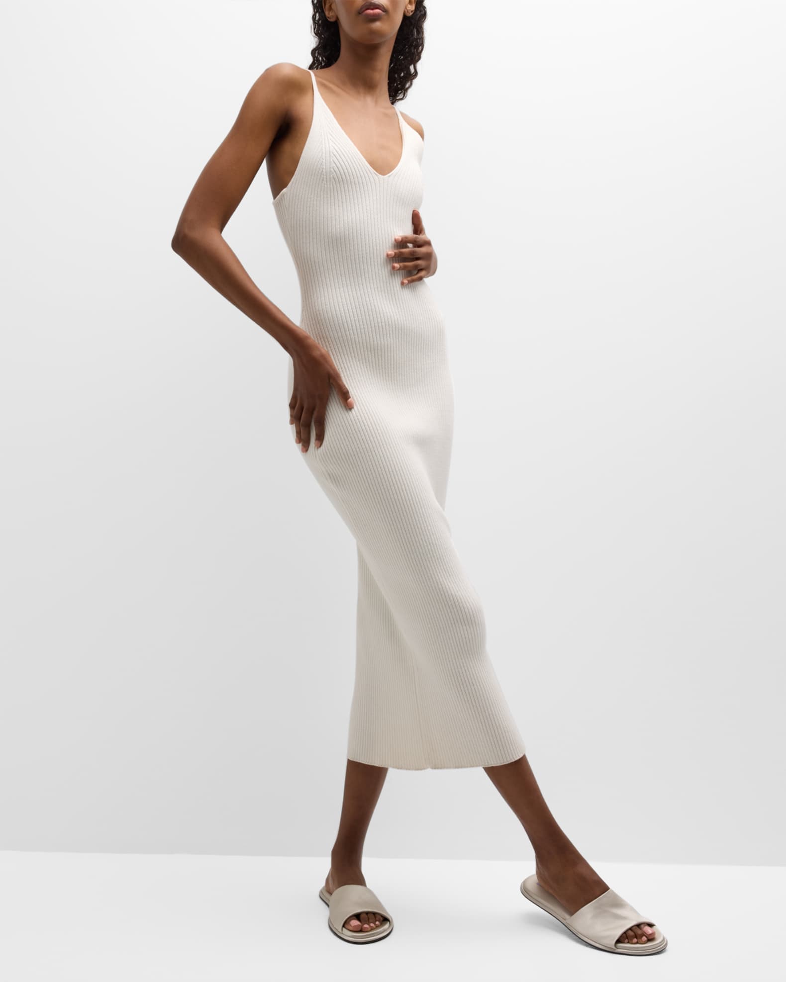 Sablyn Allison Rib-Knit Midi Dress | Neiman Marcus