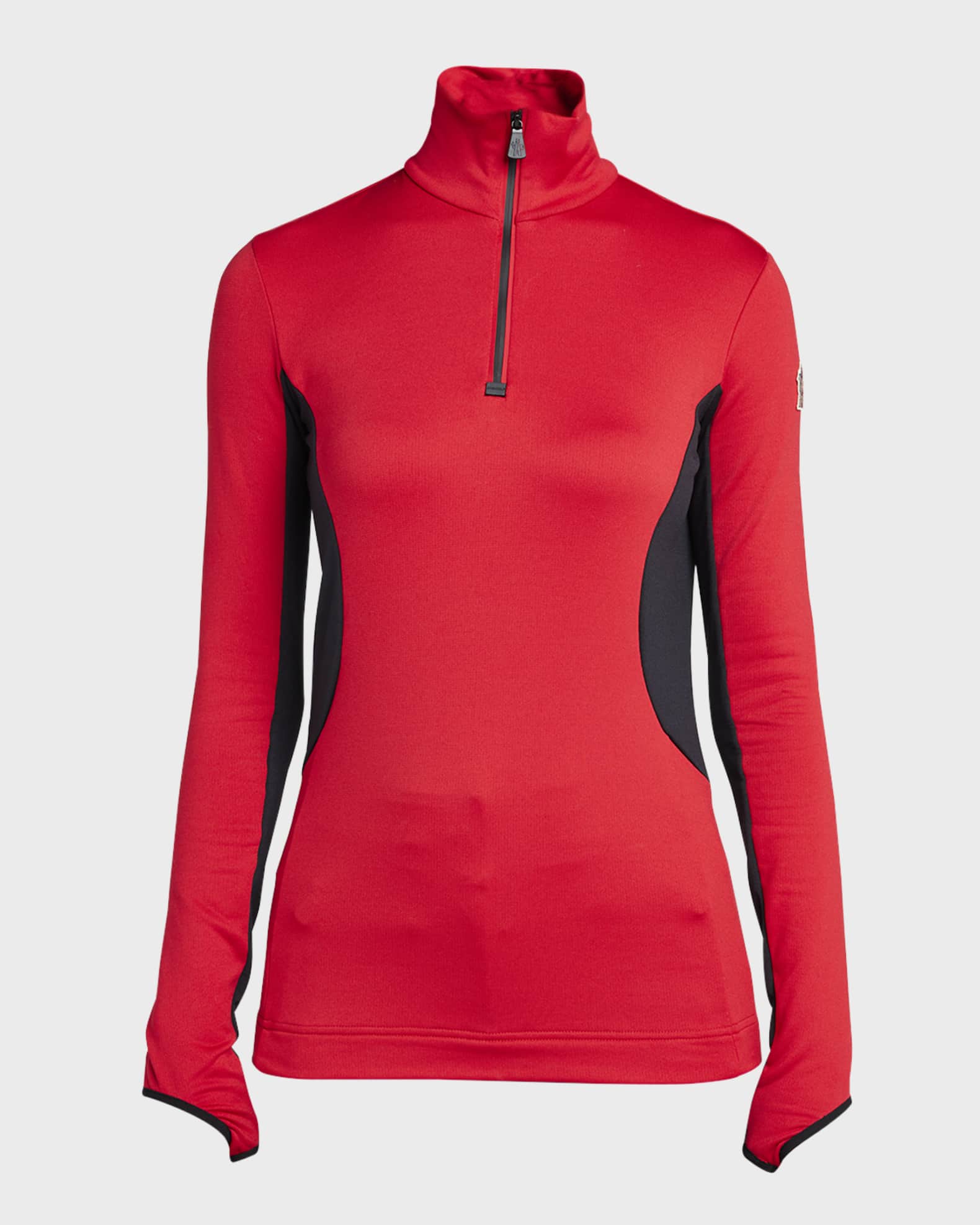 Colorblock Quarter-Zip Sweatshirt 0