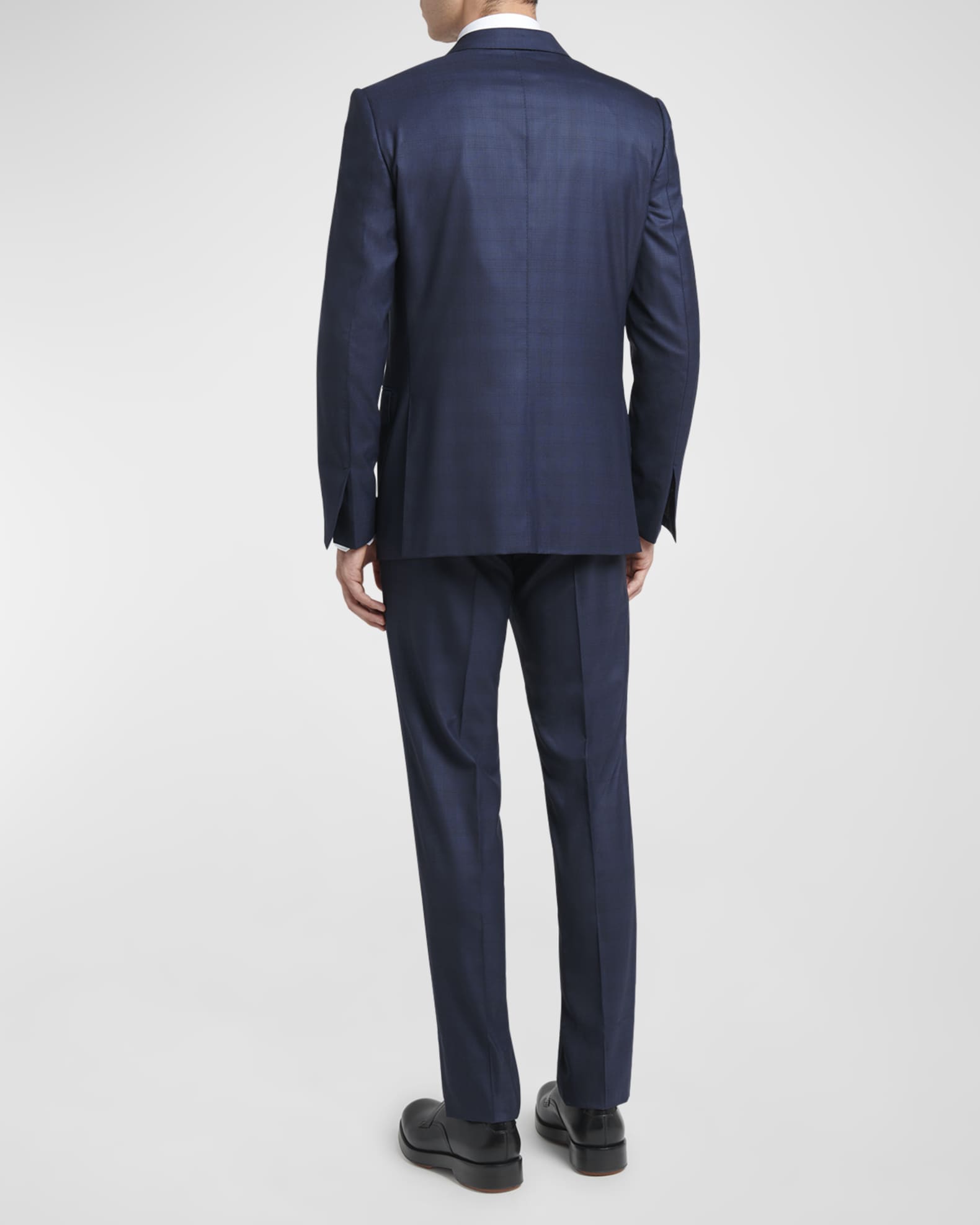 ZEGNA Men's Centoventimila Tonal Plaid Wool Suit | Neiman Marcus