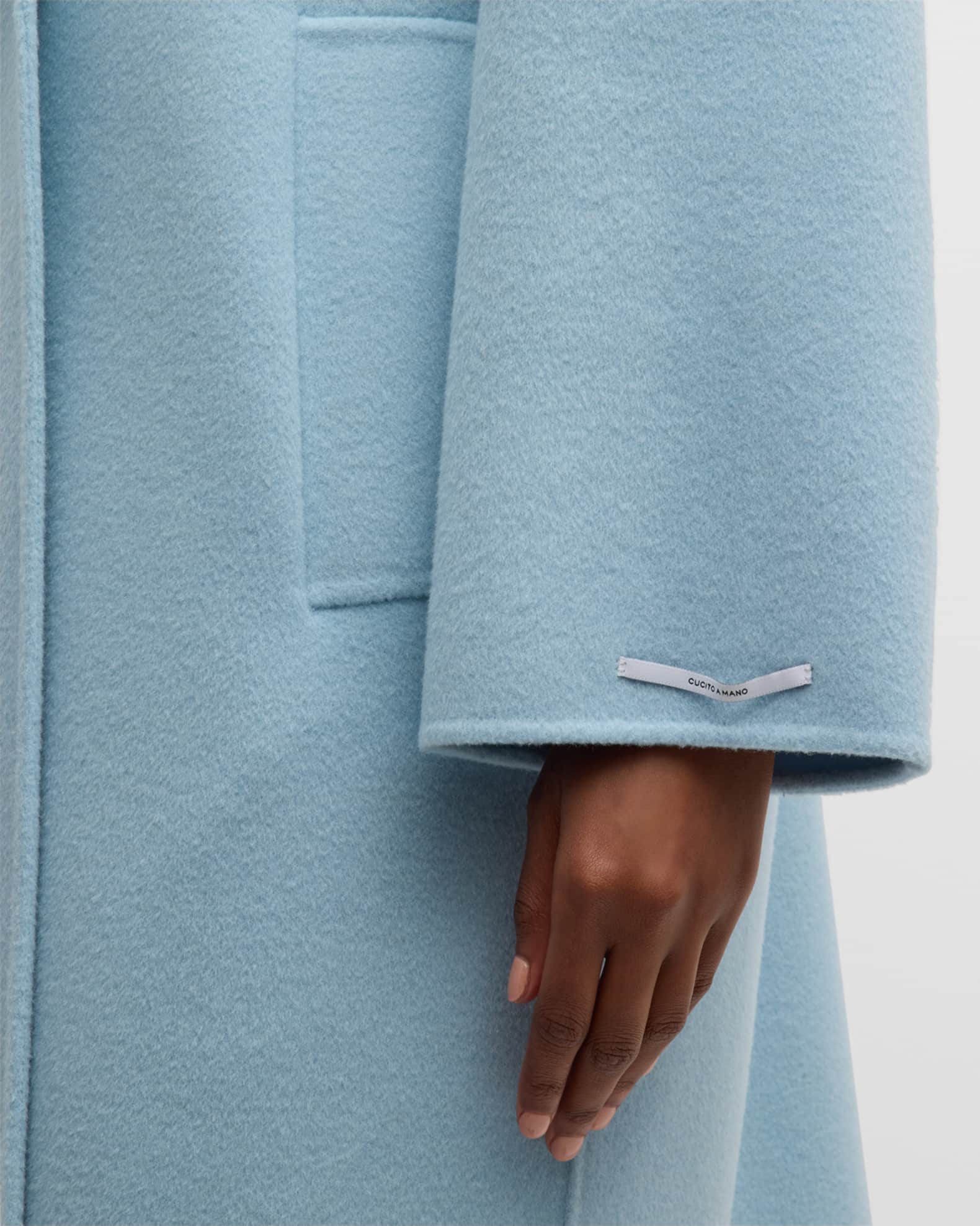 Marella Nandina Double-Breasted Merino Wool Coat | Neiman Marcus