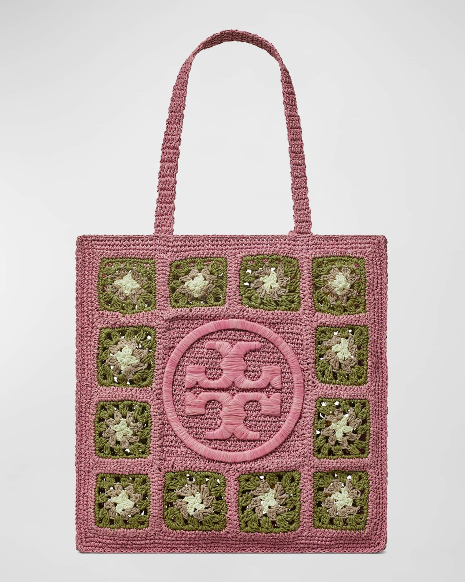 Tory Burch Ella Crochet NorthSouth Tote Bag Neiman Marcus