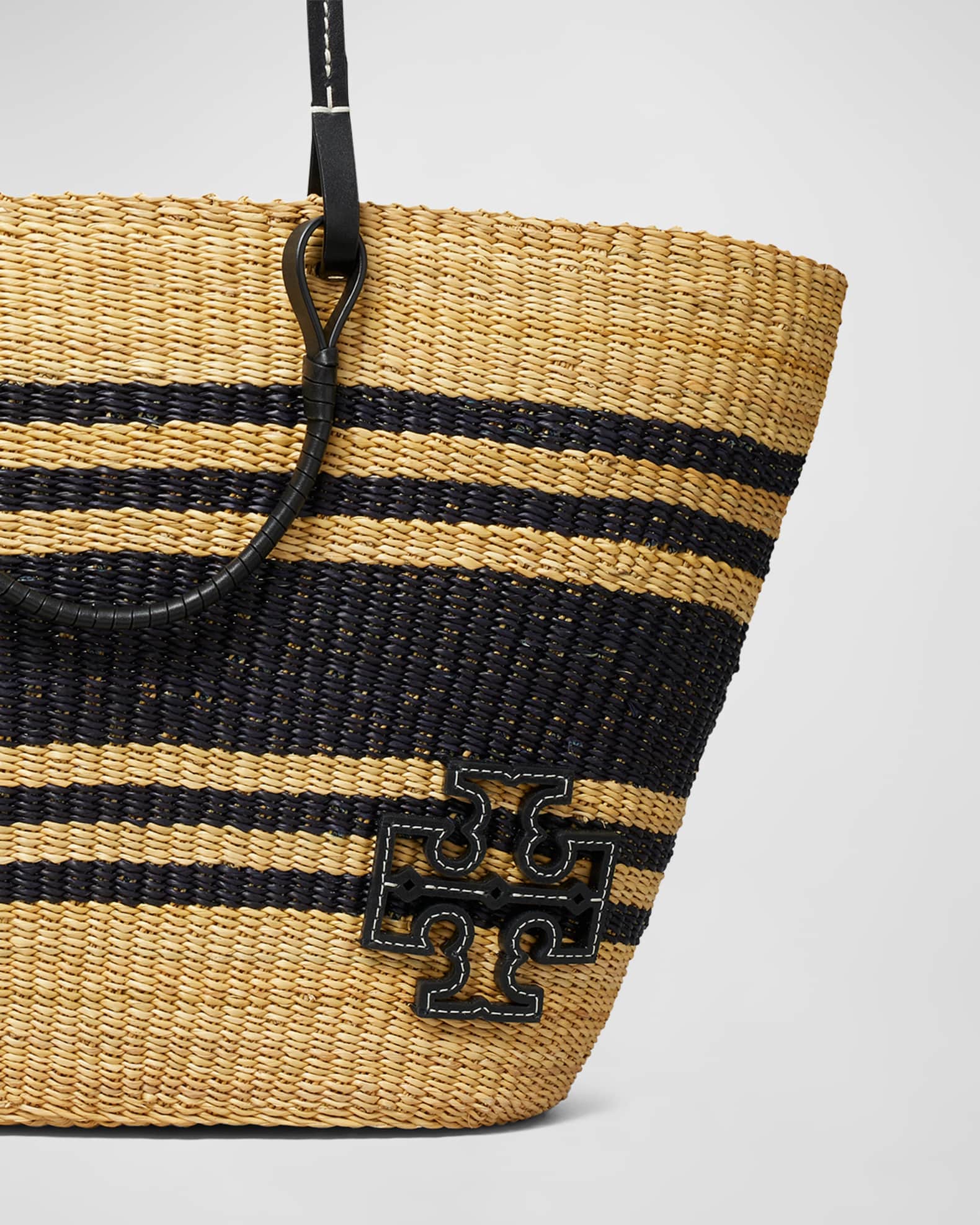 Tory Burch Ella Striped Basket Tote Bag Neiman Marcus