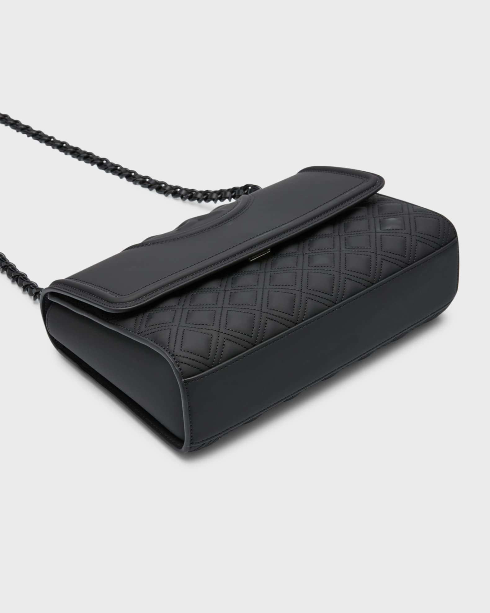 Tory burch fleming convertible black matte discount