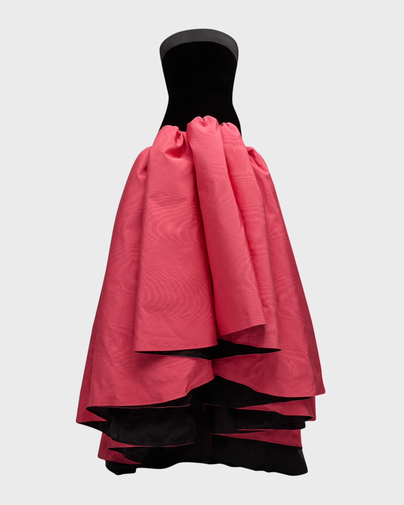 Bach Mai Sculptural Volant Drop-Waist Strapless Gown | Neiman Marcus