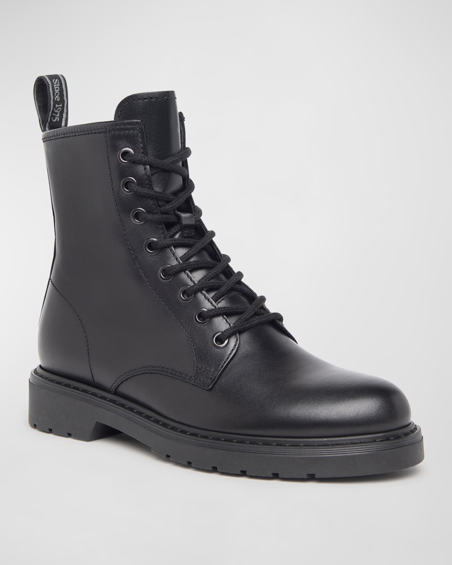 Clean Calfskin Combat Booties 1