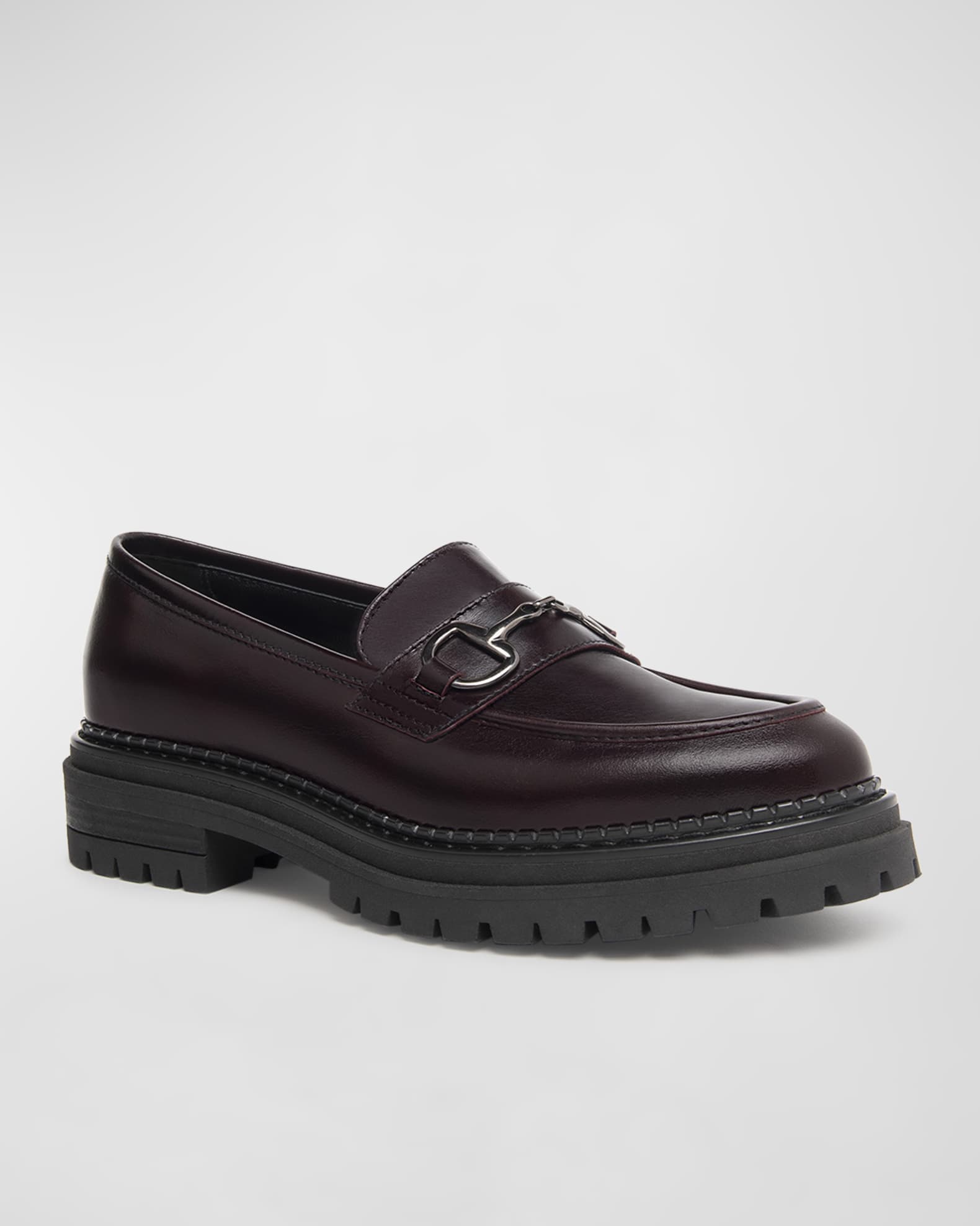 Leather Bit Strap Loafers 1