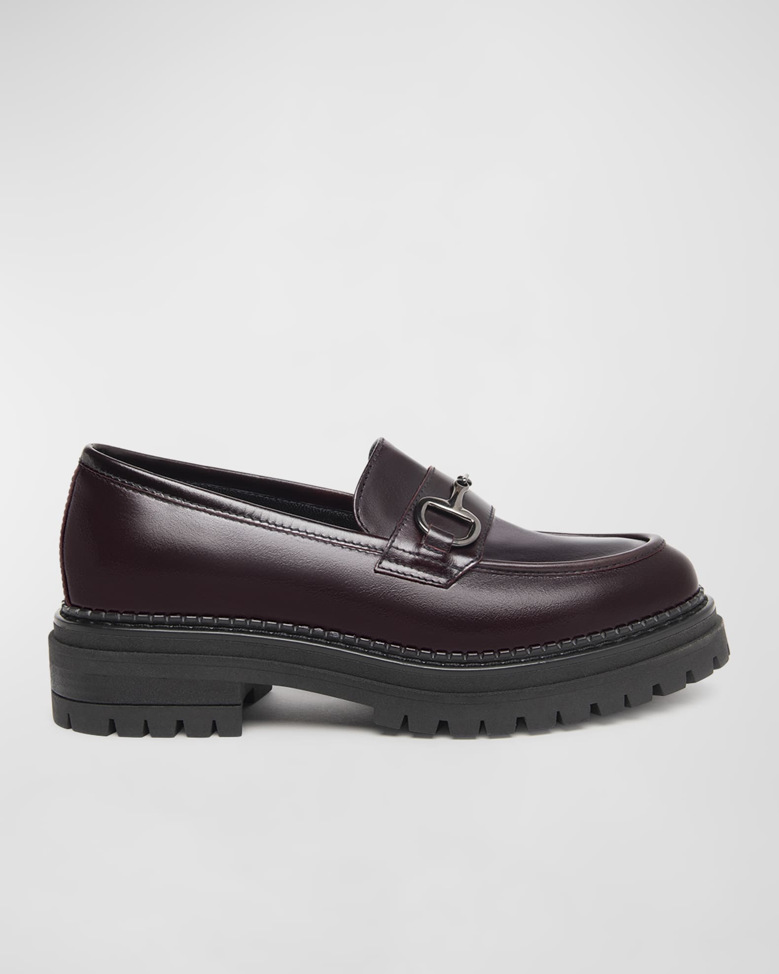 Leather Bit Strap Loafers 0