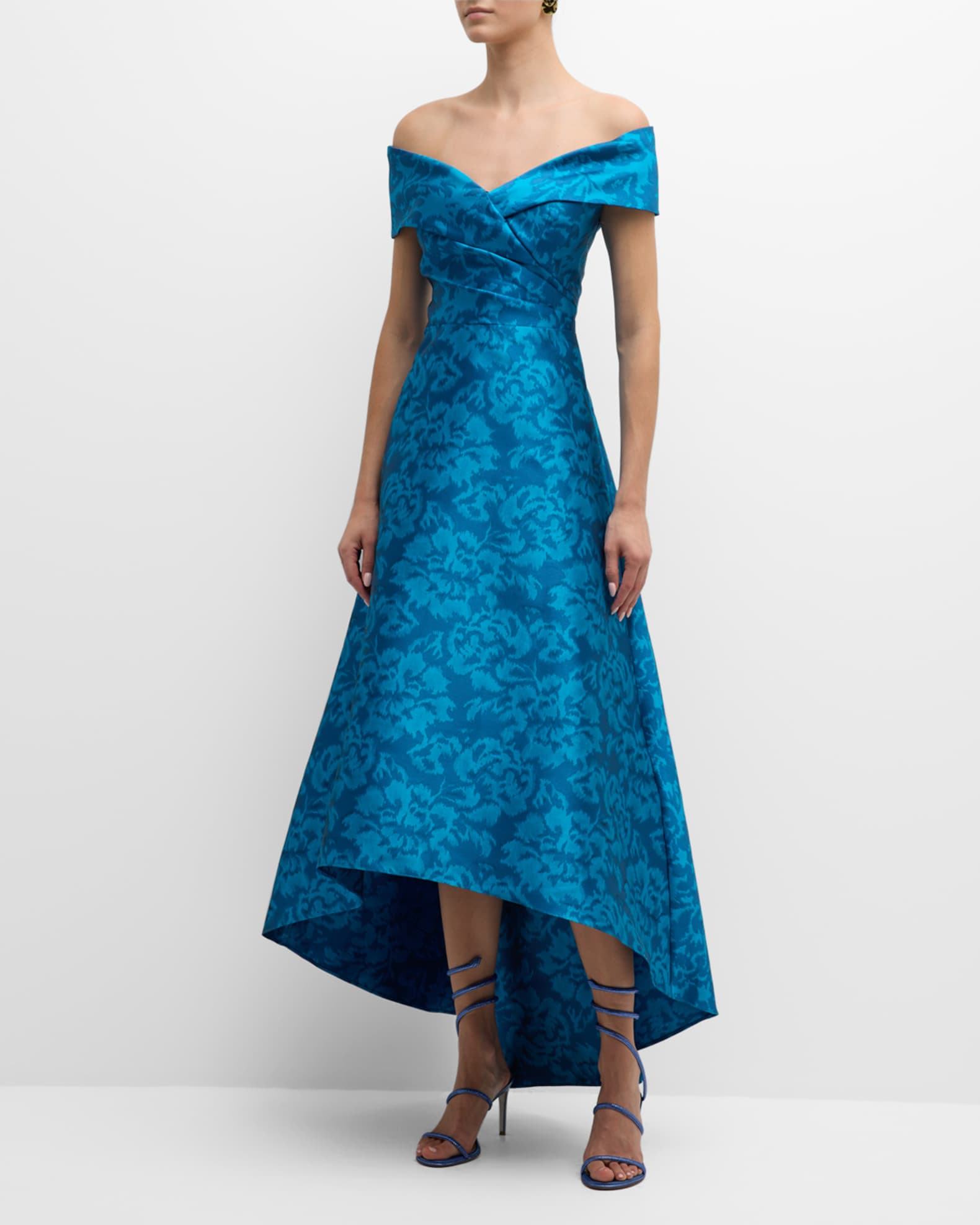 High low jacquard on sale dress