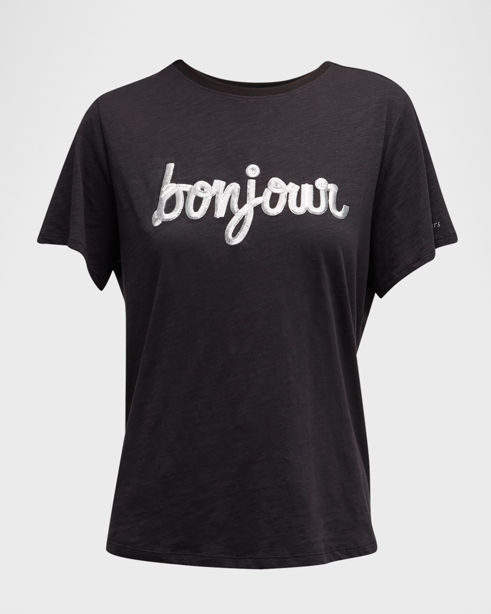 Cinq A Sept J'Adore Hearts Shrunken Tee