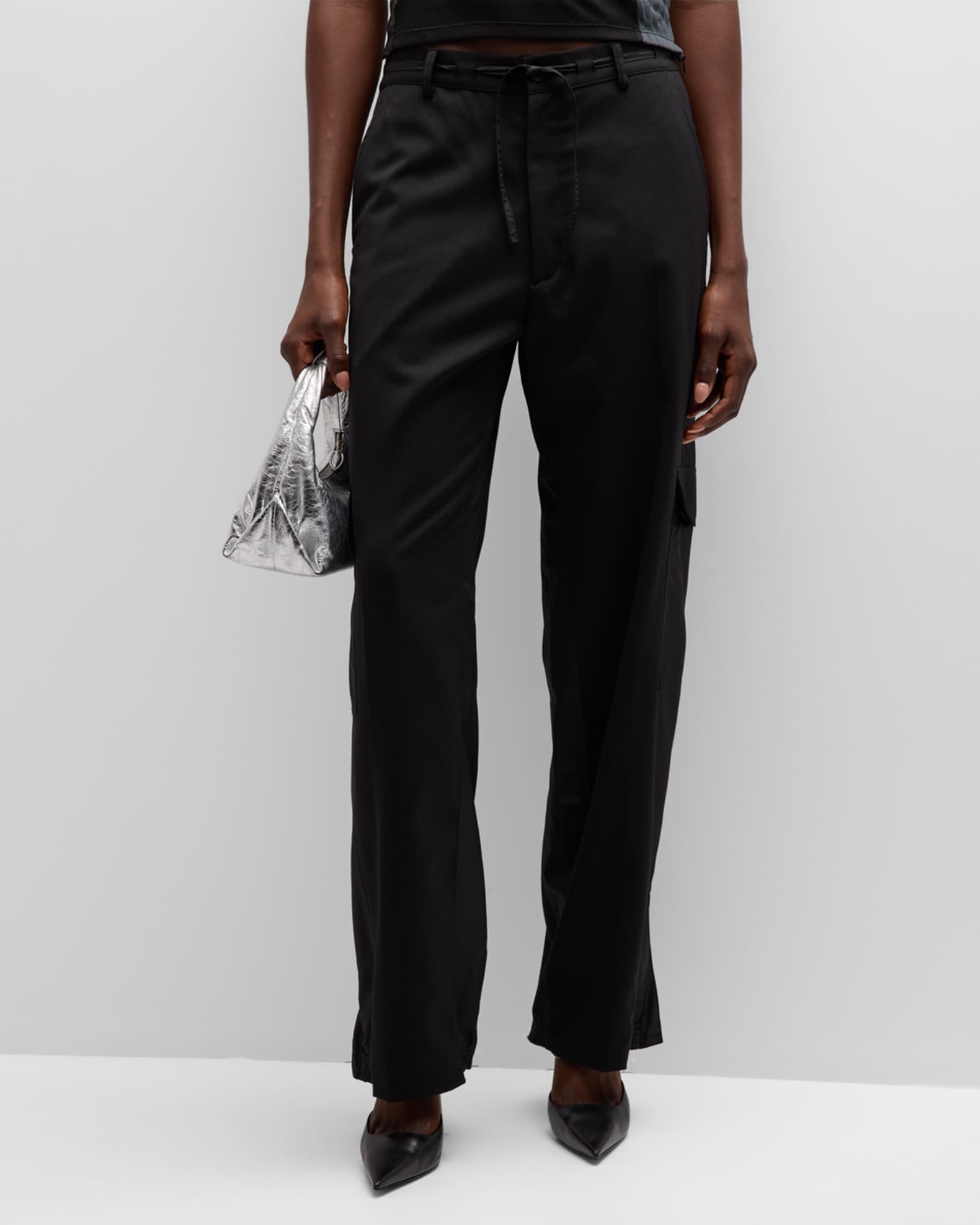 Koche Paneled StraightLeg Cargo Pants Neiman Marcus