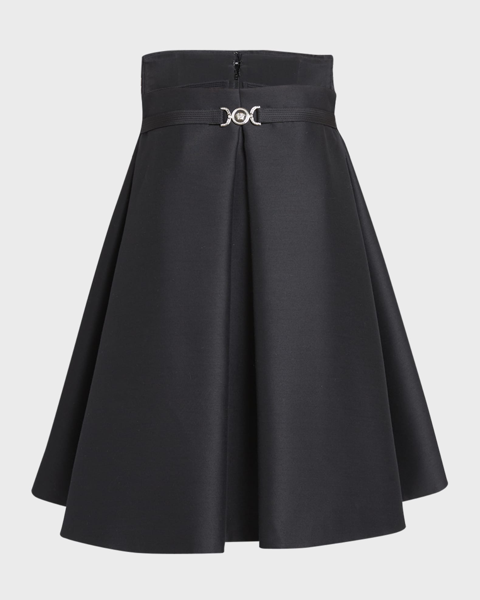 Versace Sculptural Pleated Strapless Mini Dress