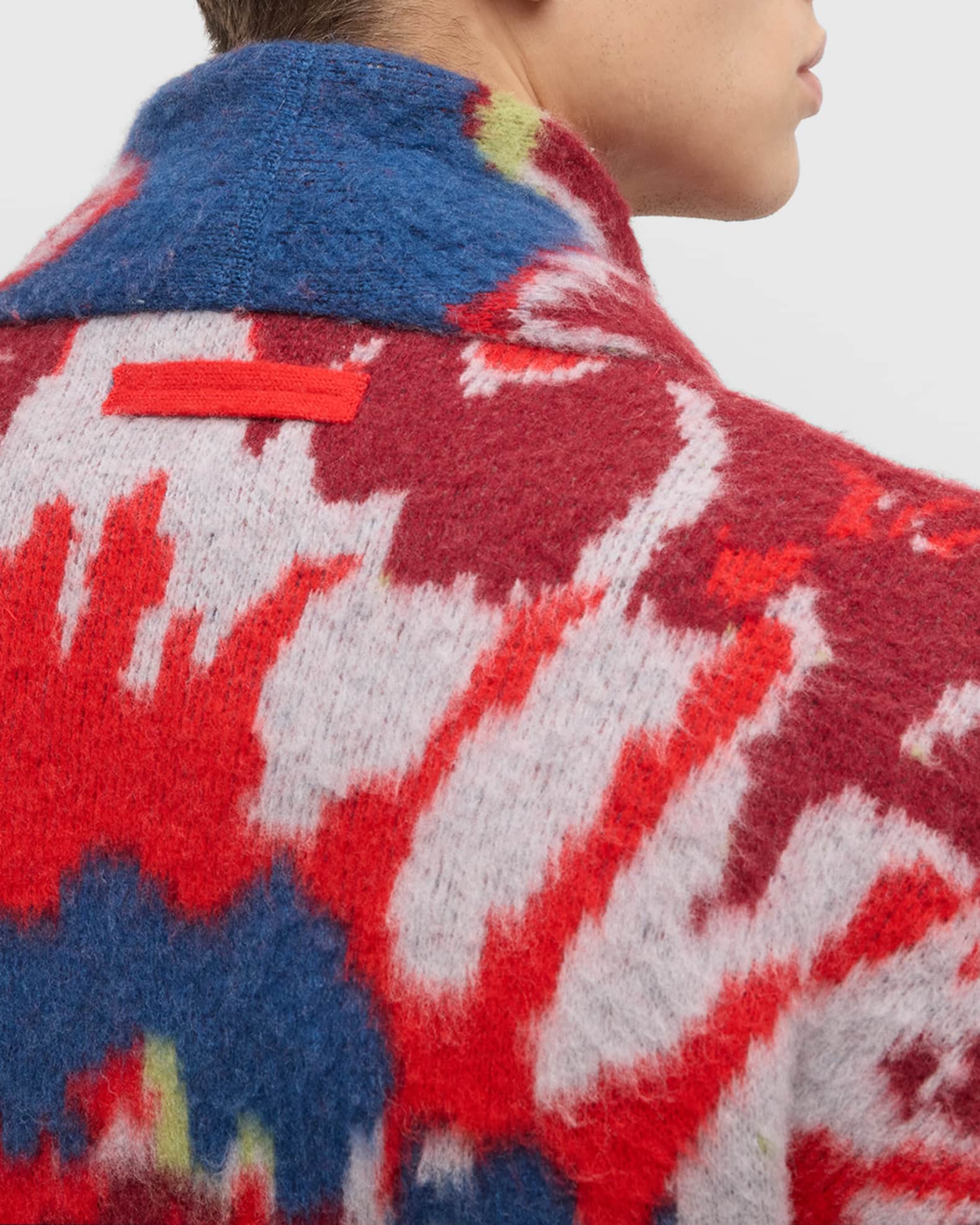 THE ELDER STATESMAN X ZEGNA Men s Tie Dye Wrap Cardigan Neiman