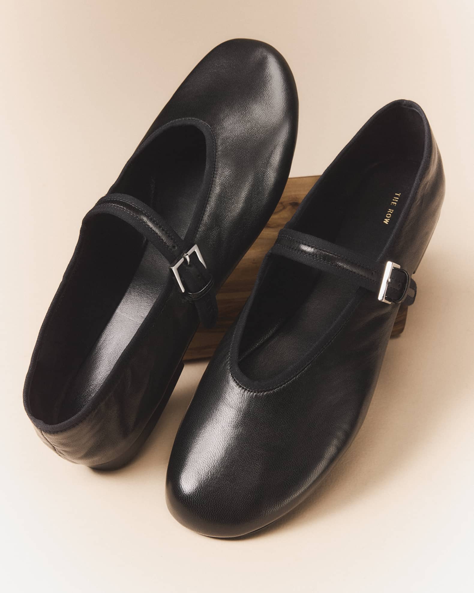 Boheme Leather Mary Jane Ballerina Flats