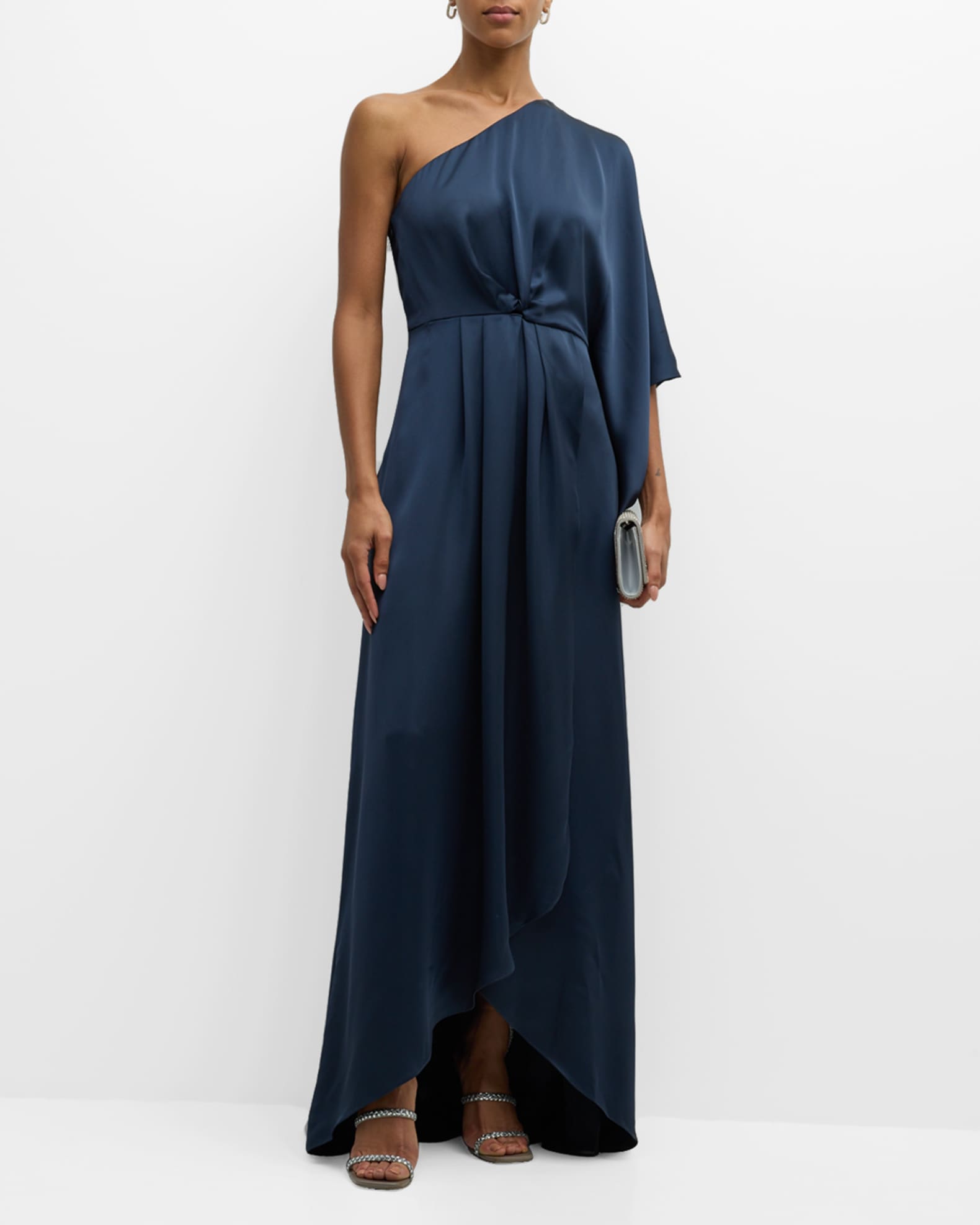 Ramy Brook Women s Simone One Shoulder Kimono Sleeve Gown