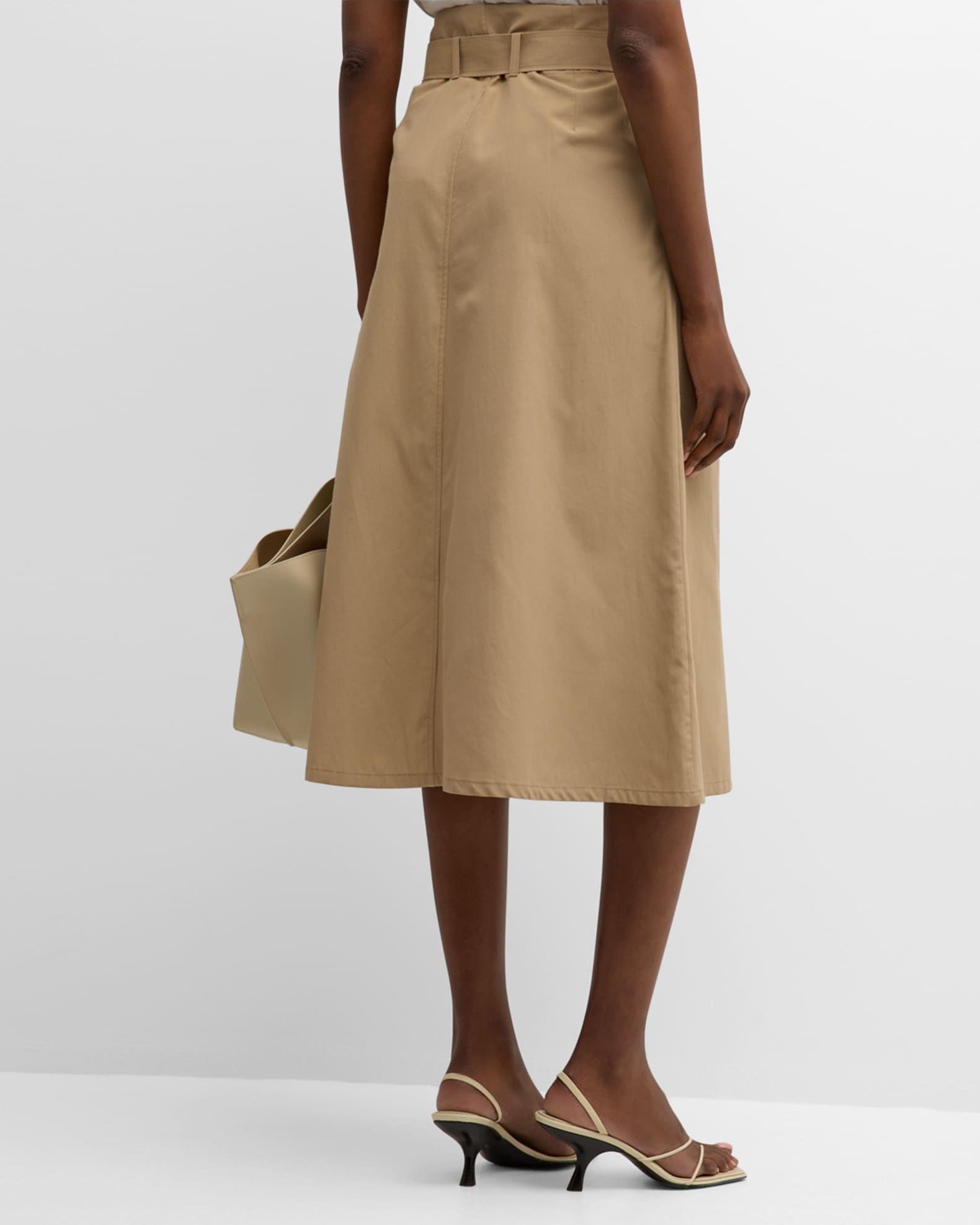 Brochu Walker Teagan Belted Midi Skirt | Neiman Marcus