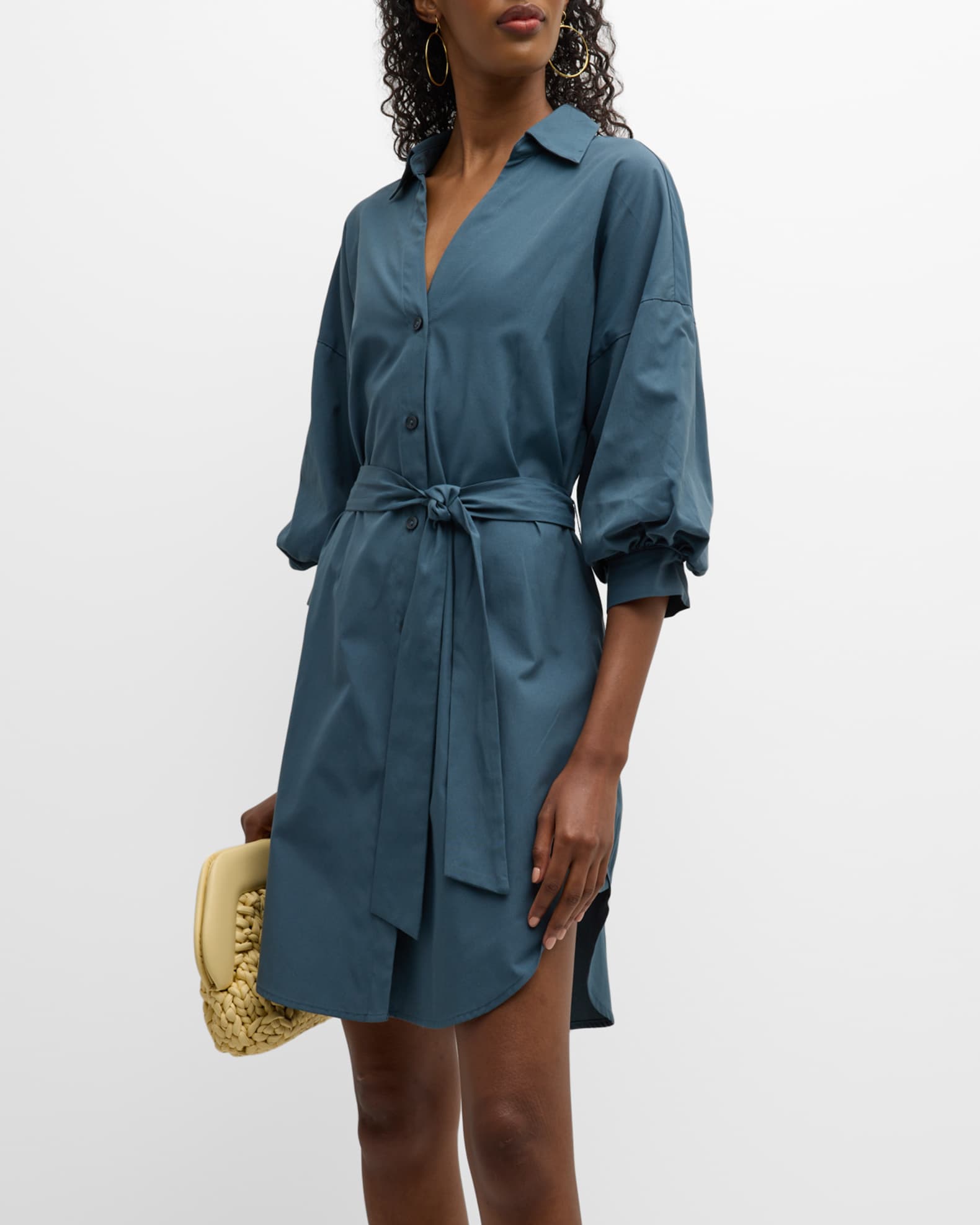 Brochu Walker Kate Belted Mini Shirtdress | Neiman Marcus