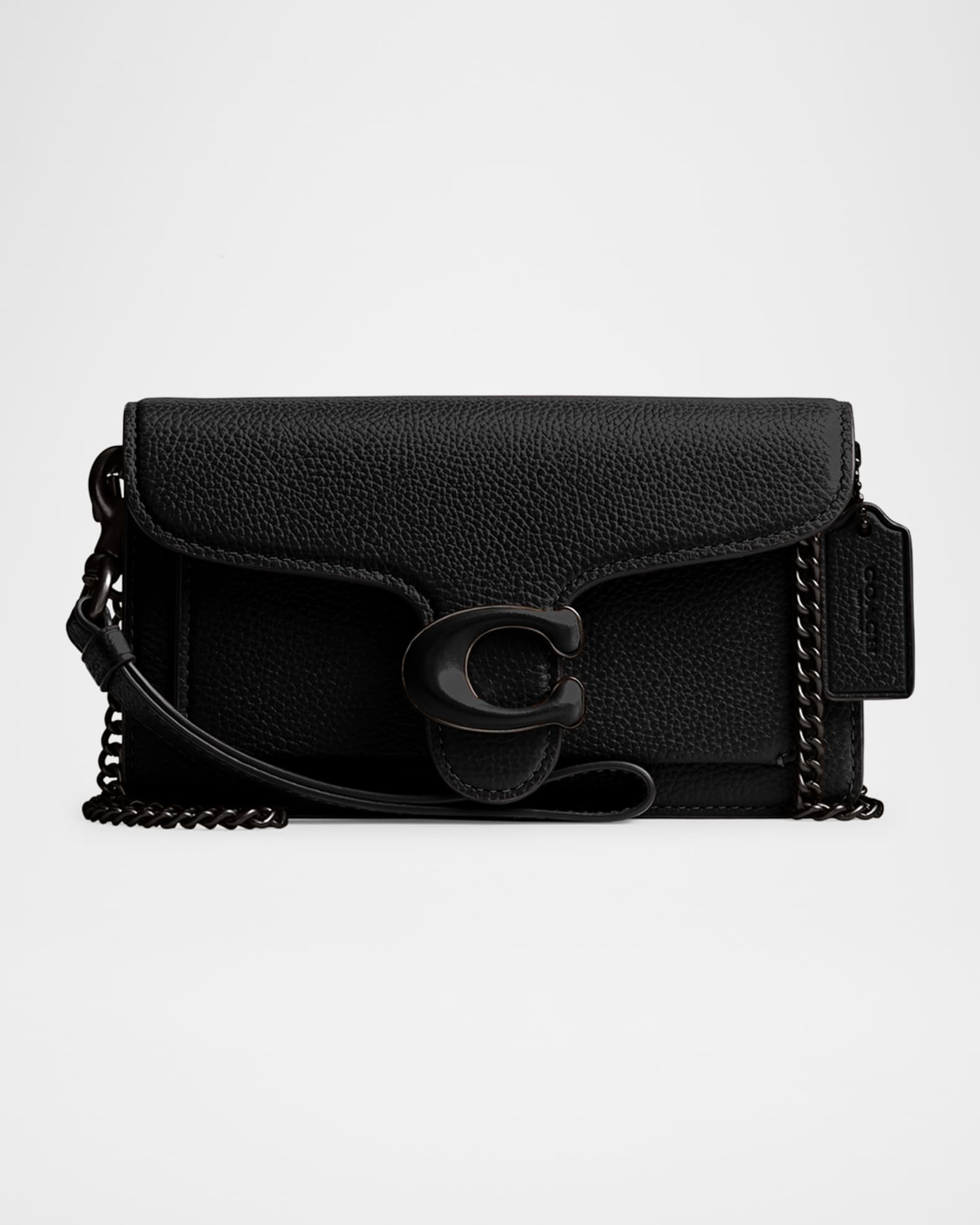 Coach Tabby Flap Leather Wristlet | Neiman Marcus