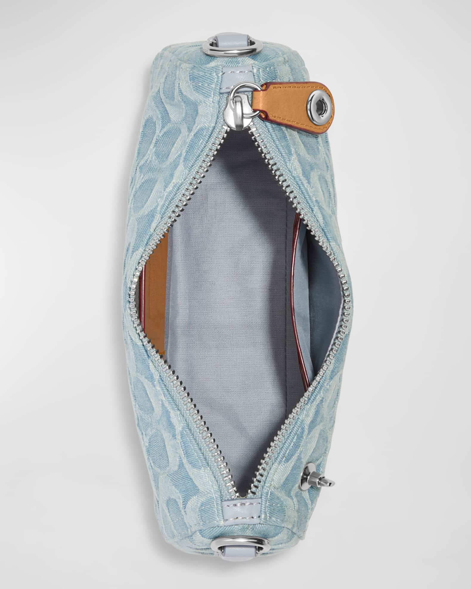 Coach Swinger 20 Signature Monogram Denim Shoulder Bag Neiman Marcus