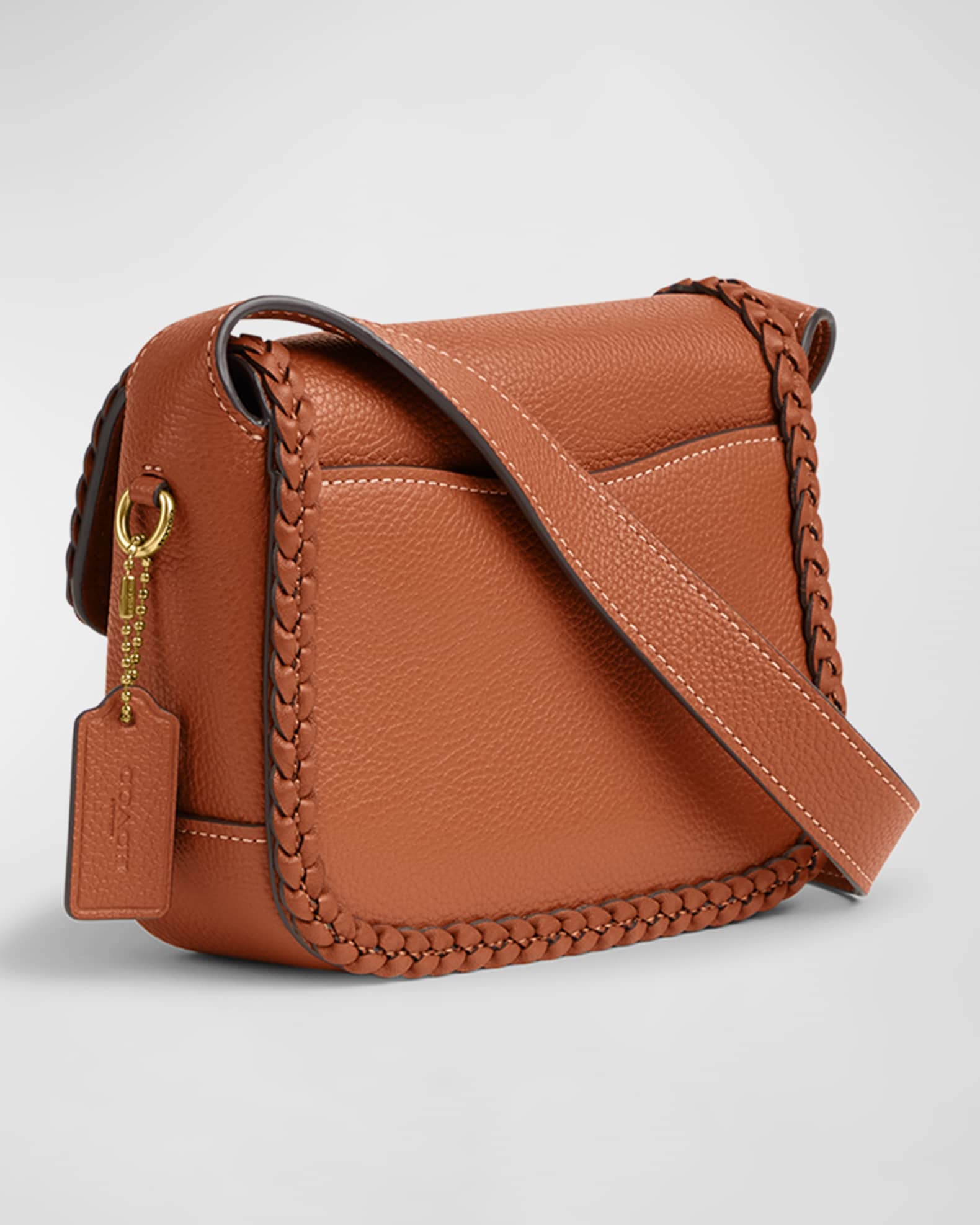 Coach Tabby 19 Braided Leather Messenger Bag Neiman Marcus