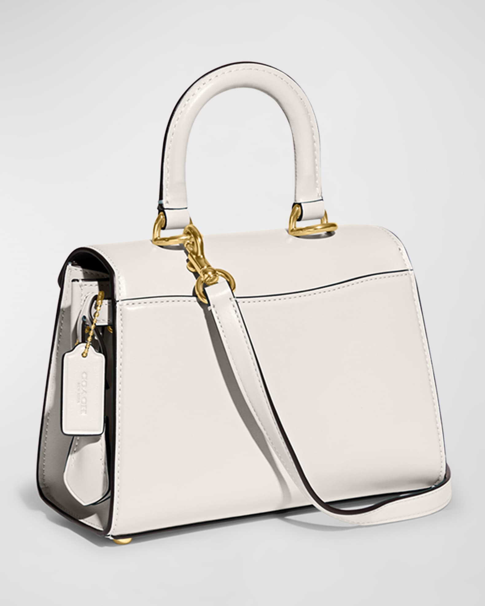 Coach Sammy Top Handle 21 Mirrored Silver Metallic Review! Should