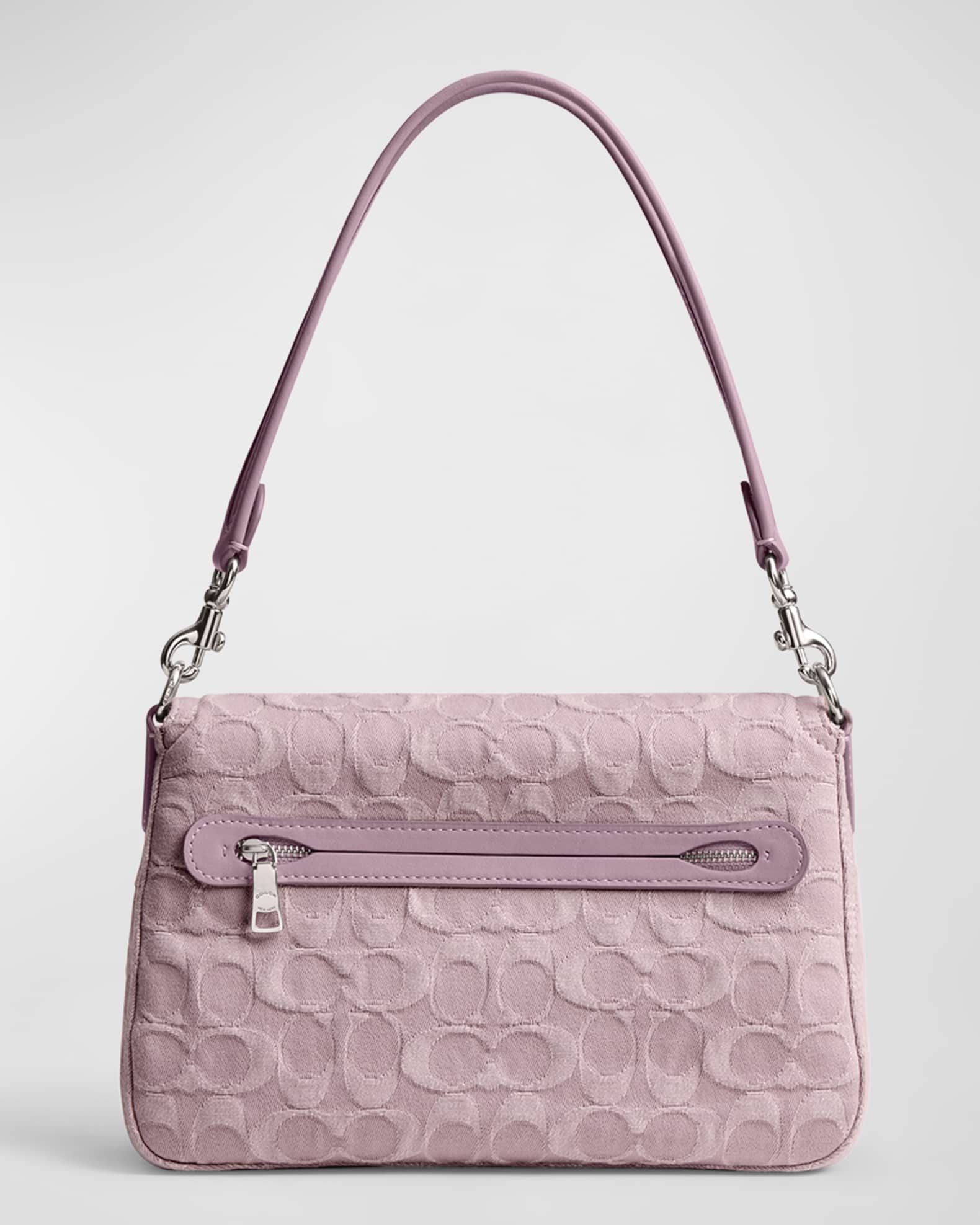 Coach Tabby Monogram Washed Denim Shoulder Bag Neiman Marcus