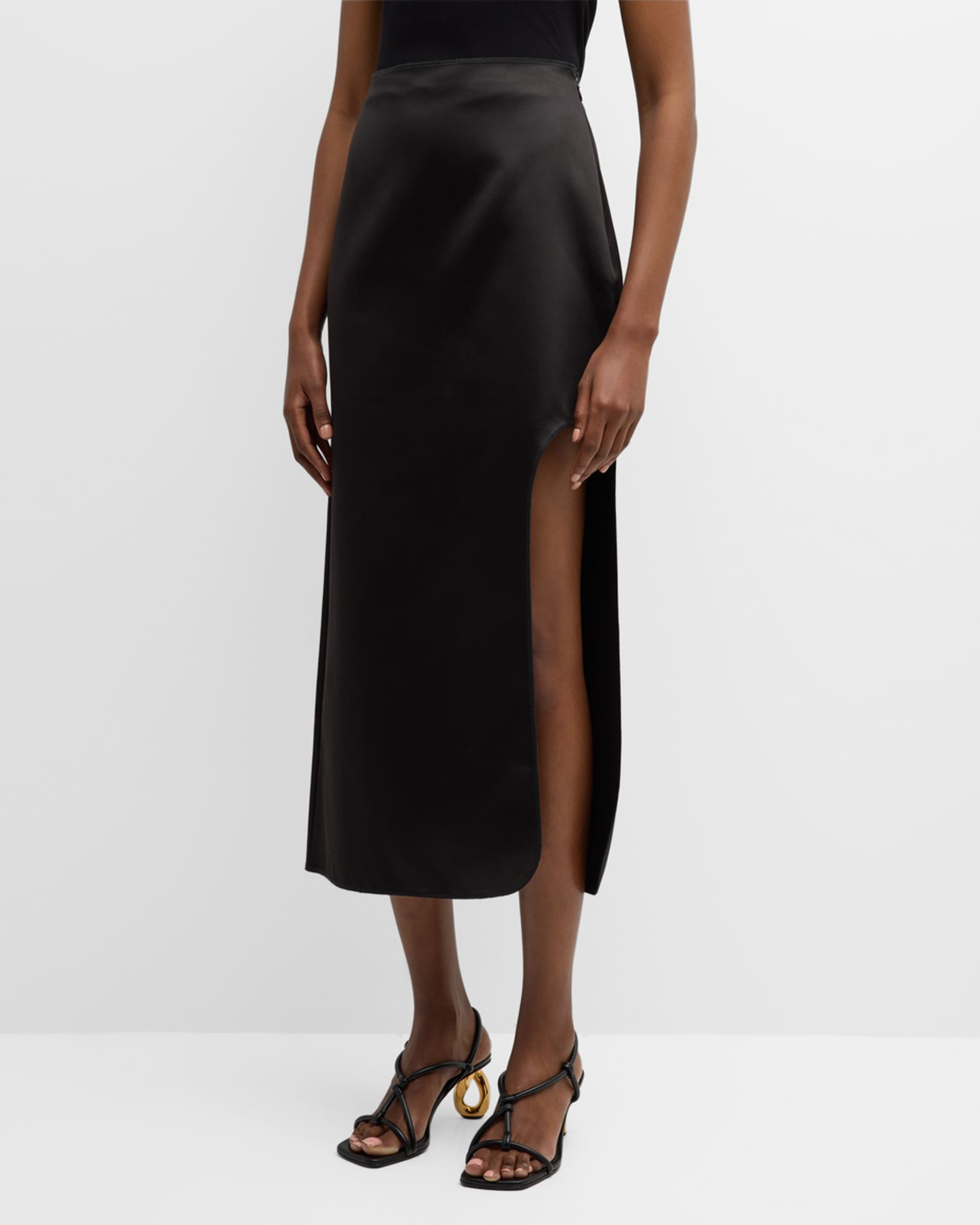 By Malene Birger Wick Cutout Midi Skirt