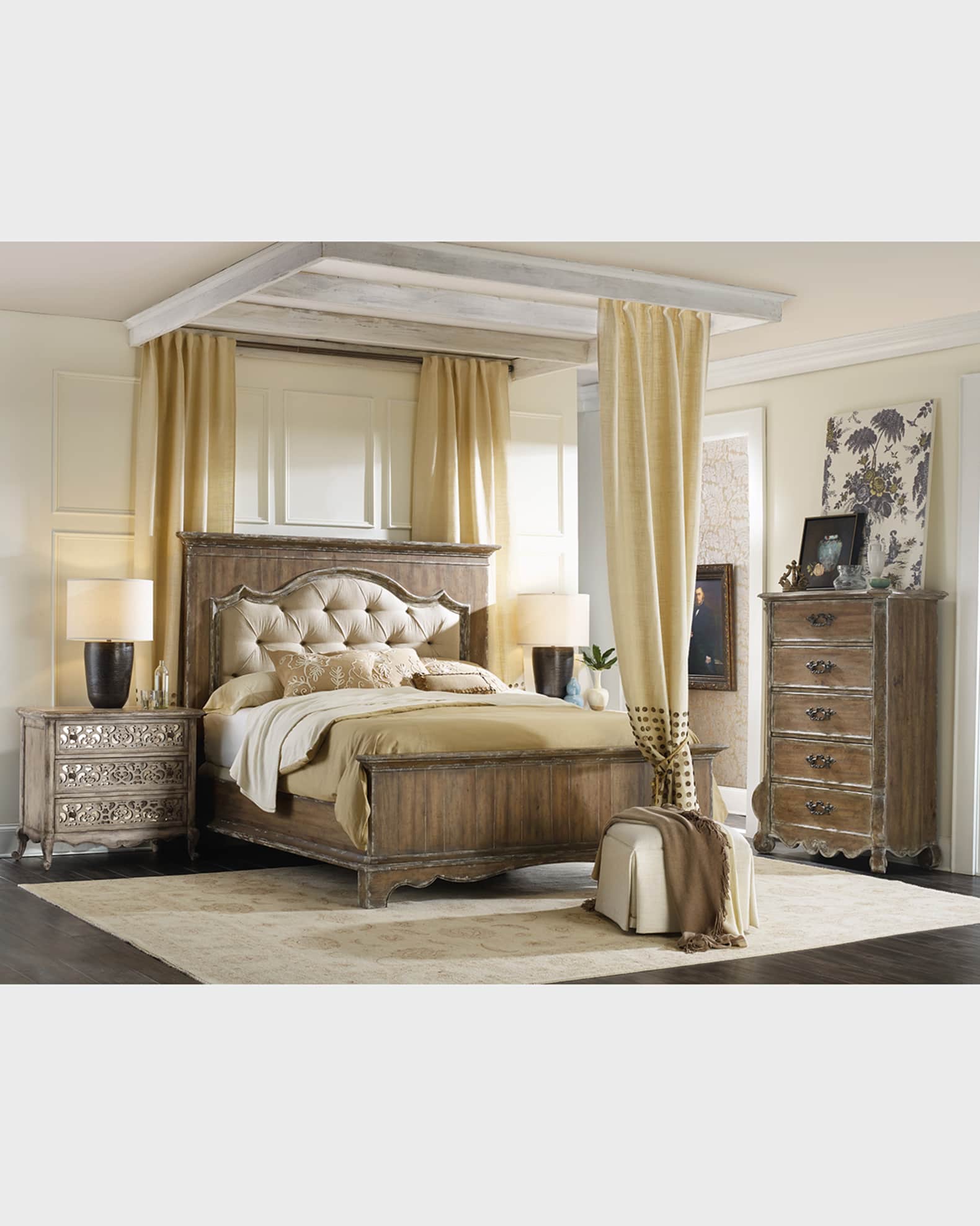 Chatelet upholstered panel bed new arrivals