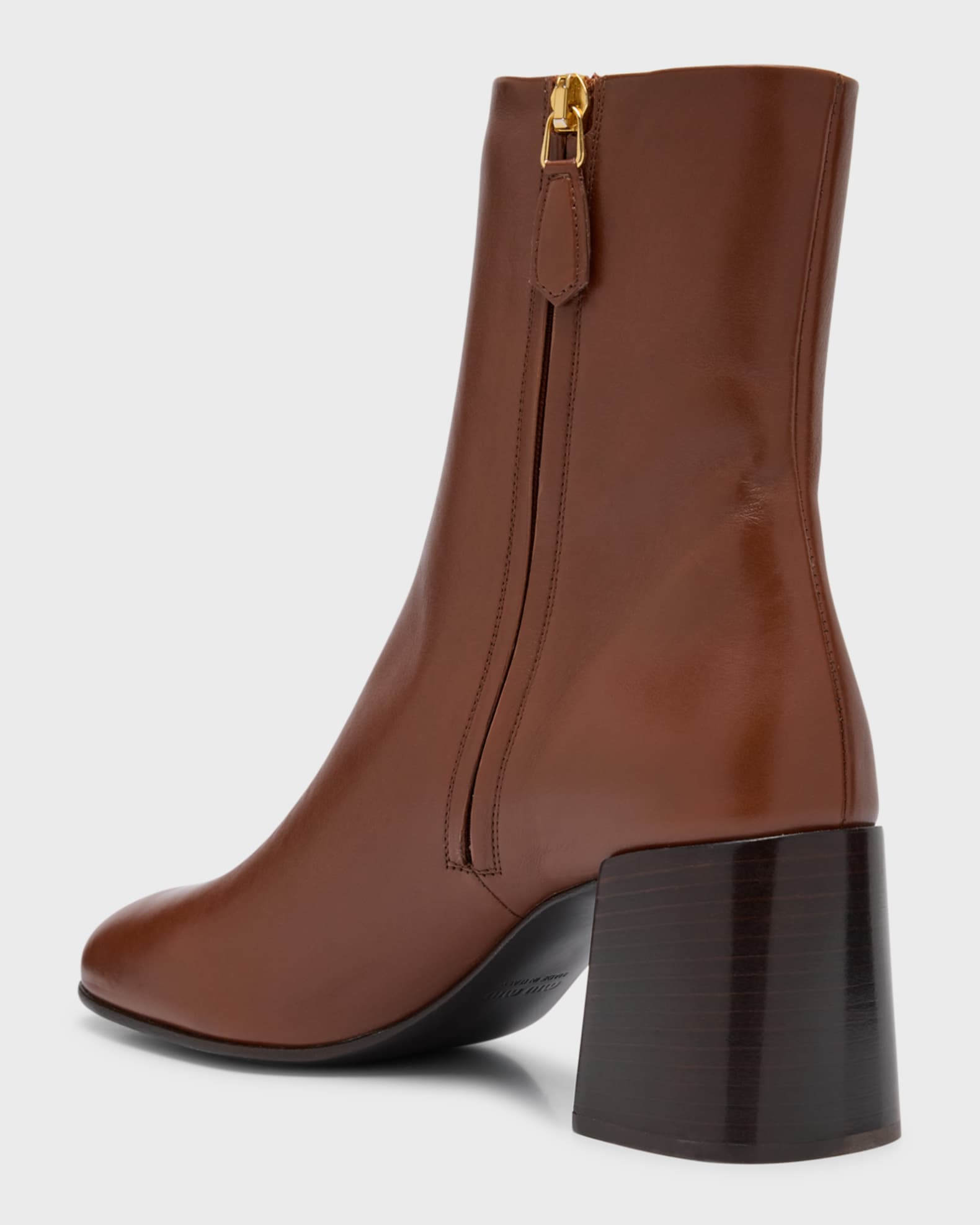 miu miu leather ankle boots