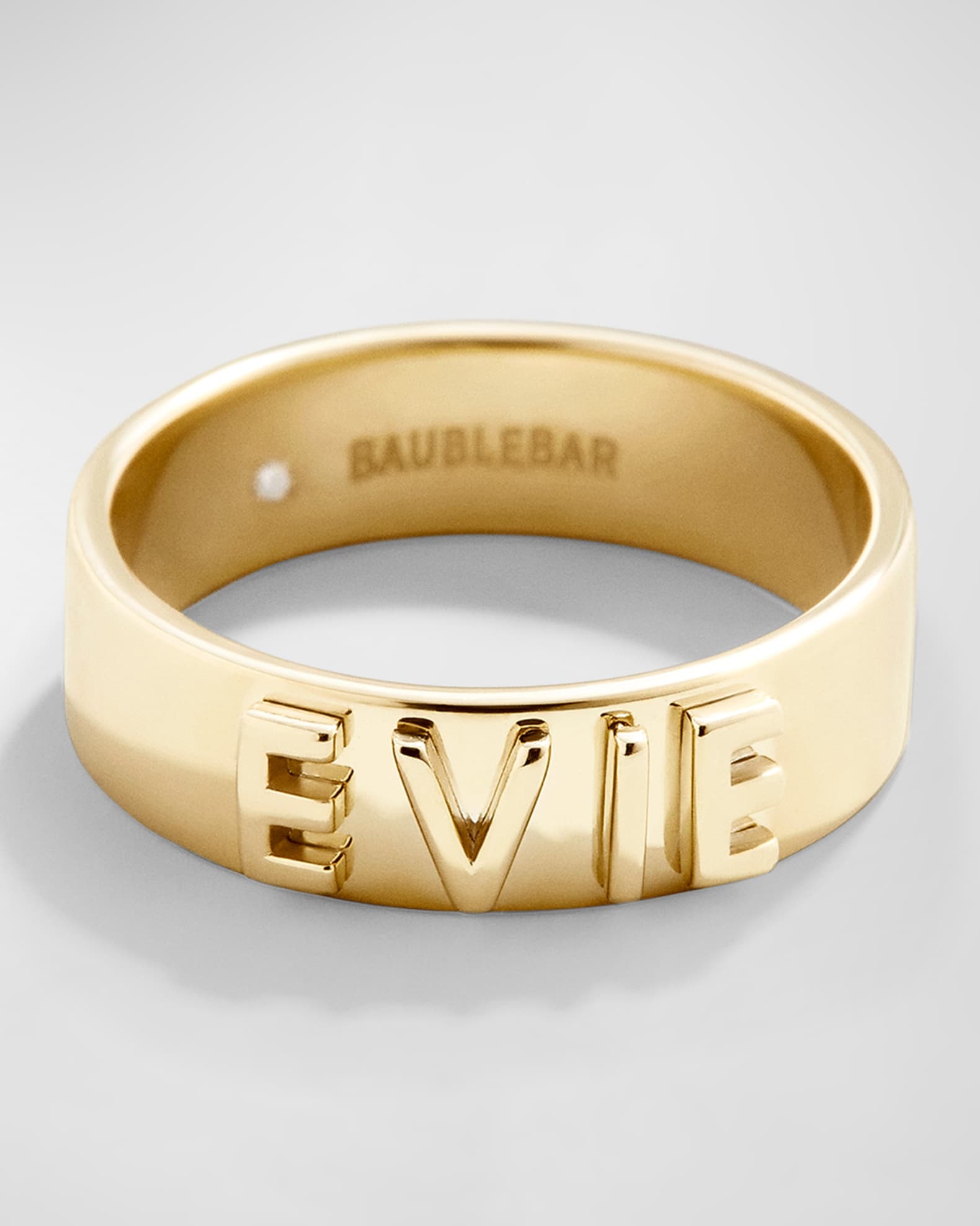 18K Gold-Plated Custom Block Ring 0