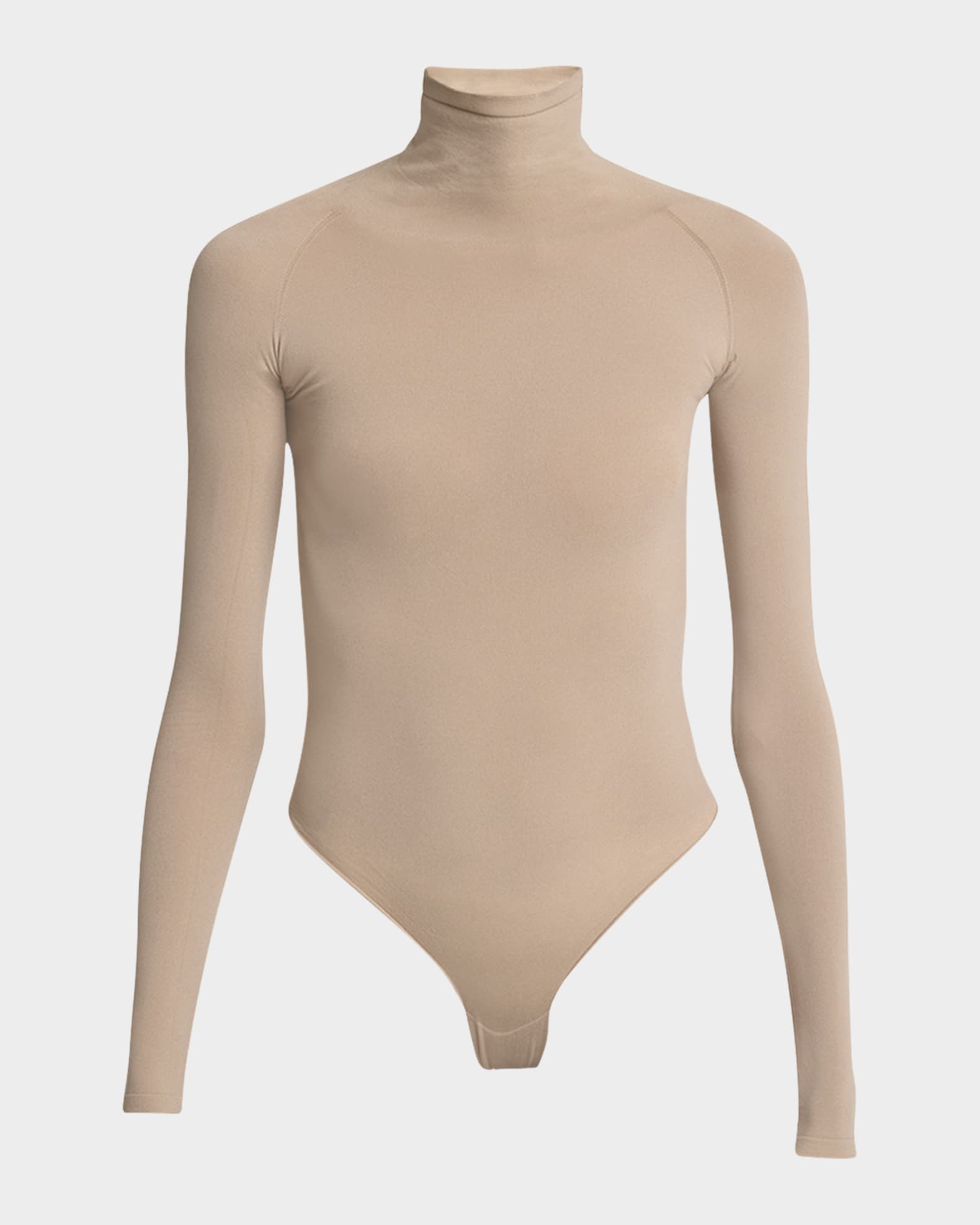 Semi-Sheer Turtleneck Bodysuit 0
