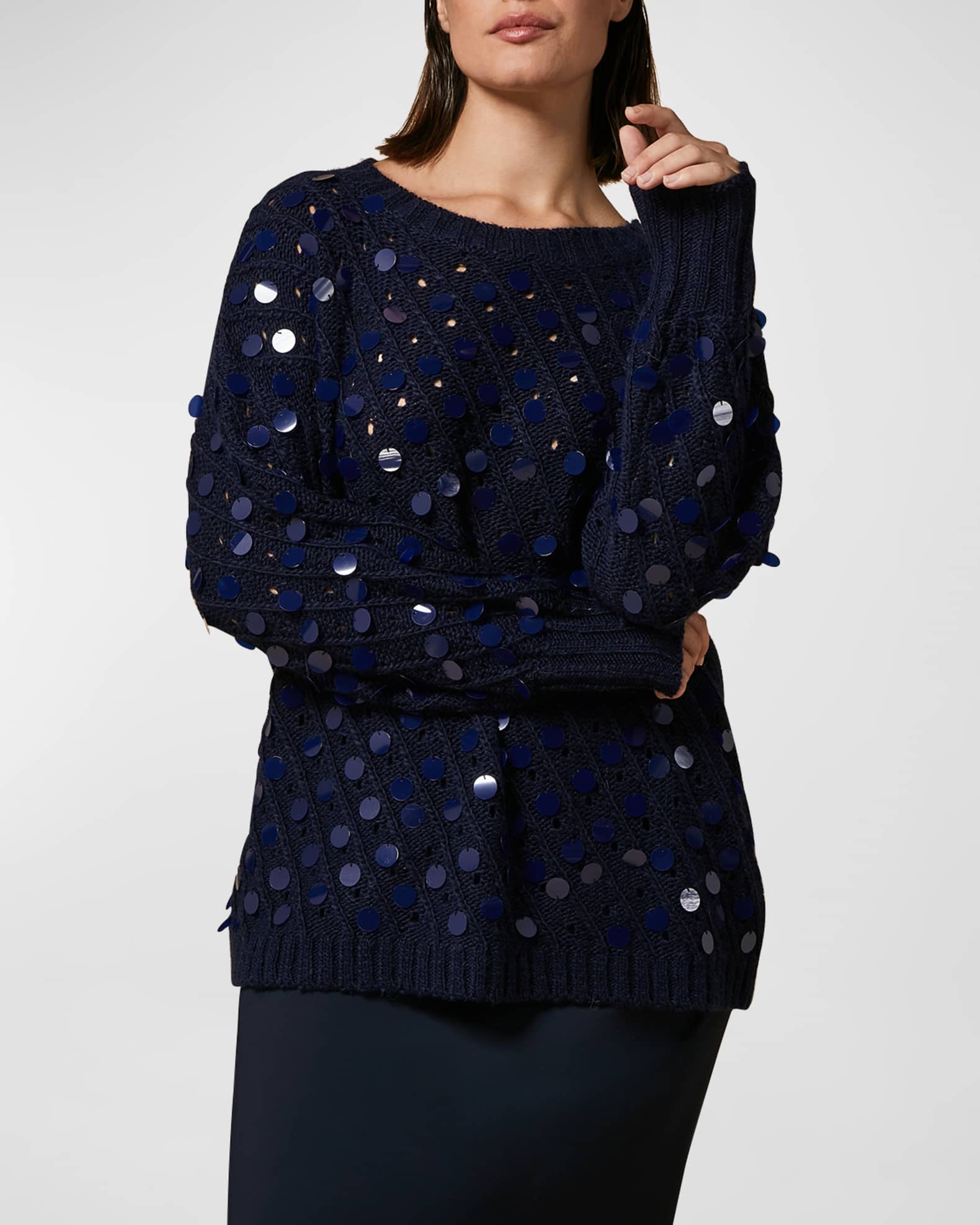 Blue sequin jumper hot sale