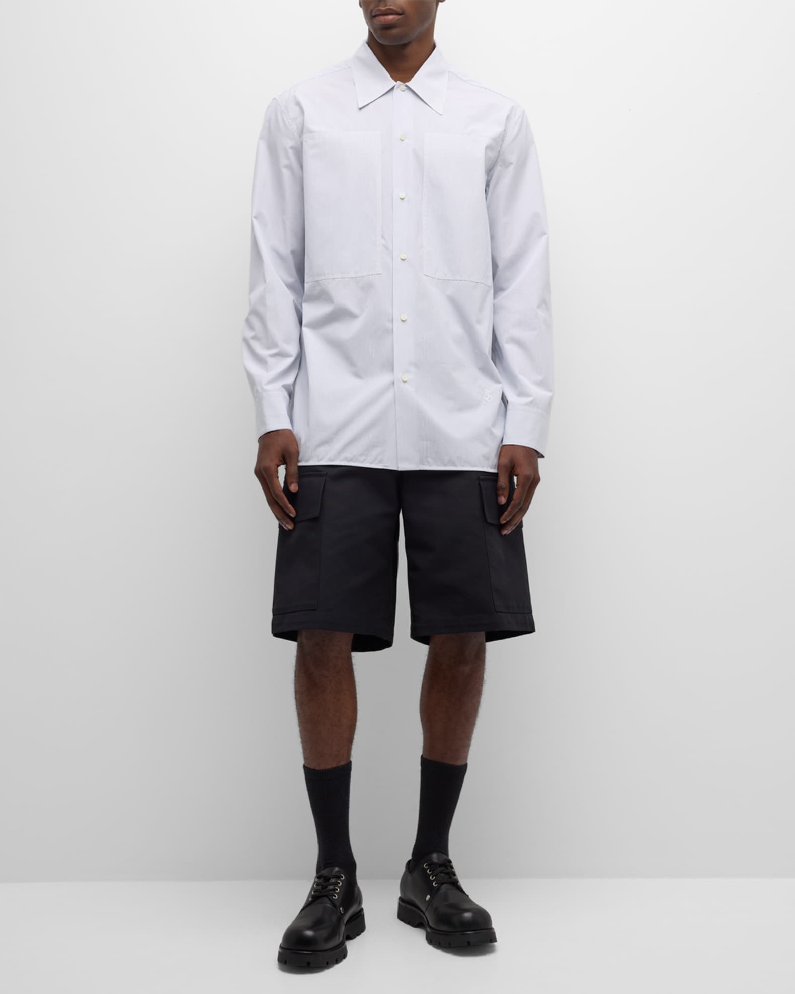 Jil Sander Men's Tuesday Striped Dress Shirt | Neiman Marcus