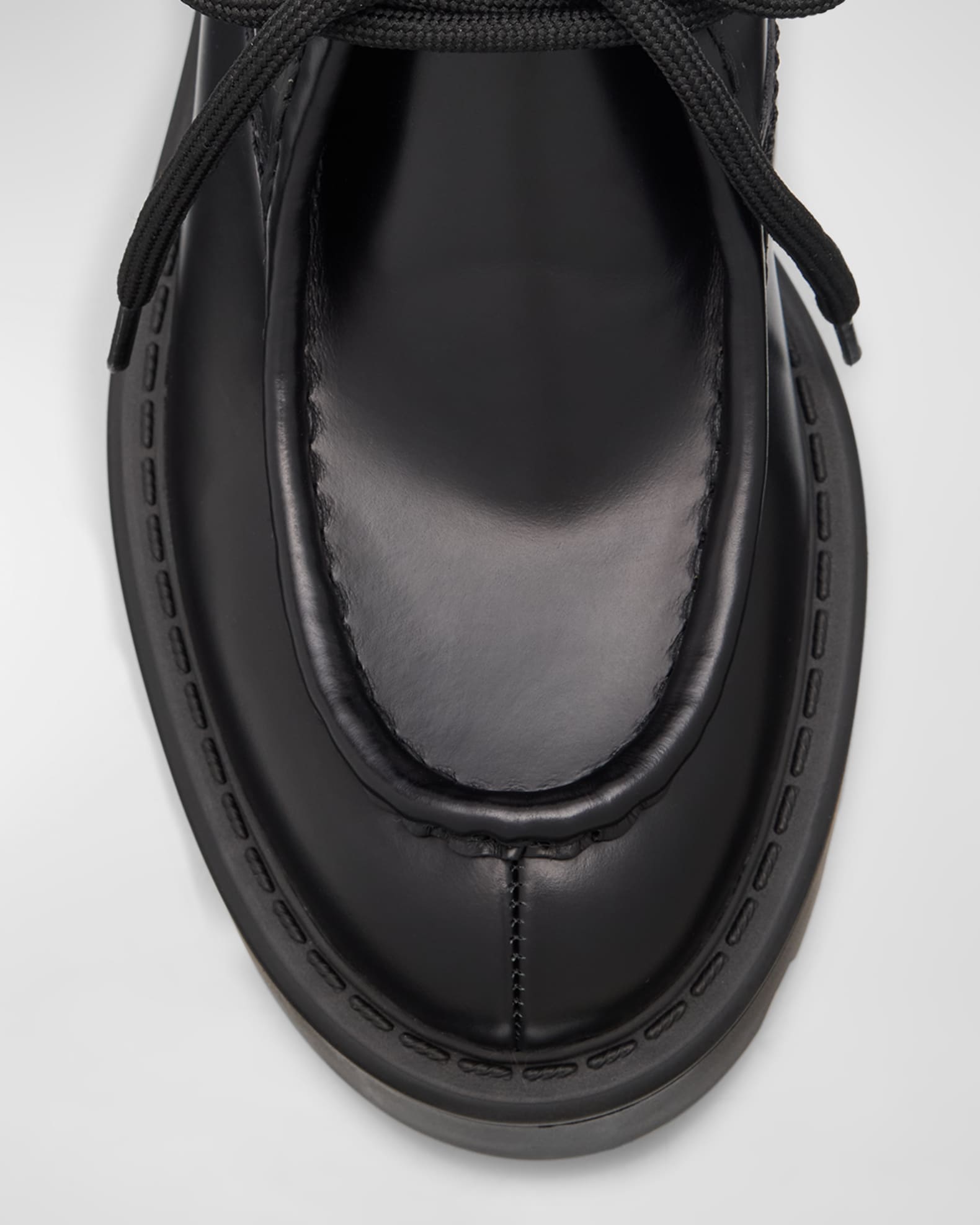Miu Distressed Loafers Black Cowhide 592054