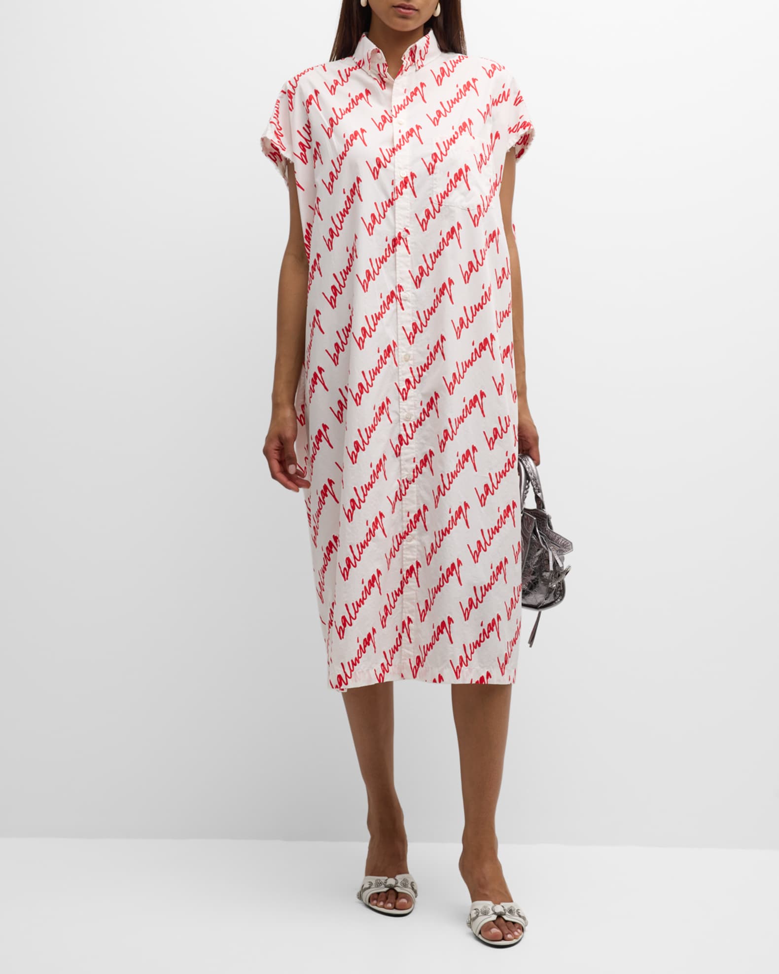 Scribble Rawcut Dress