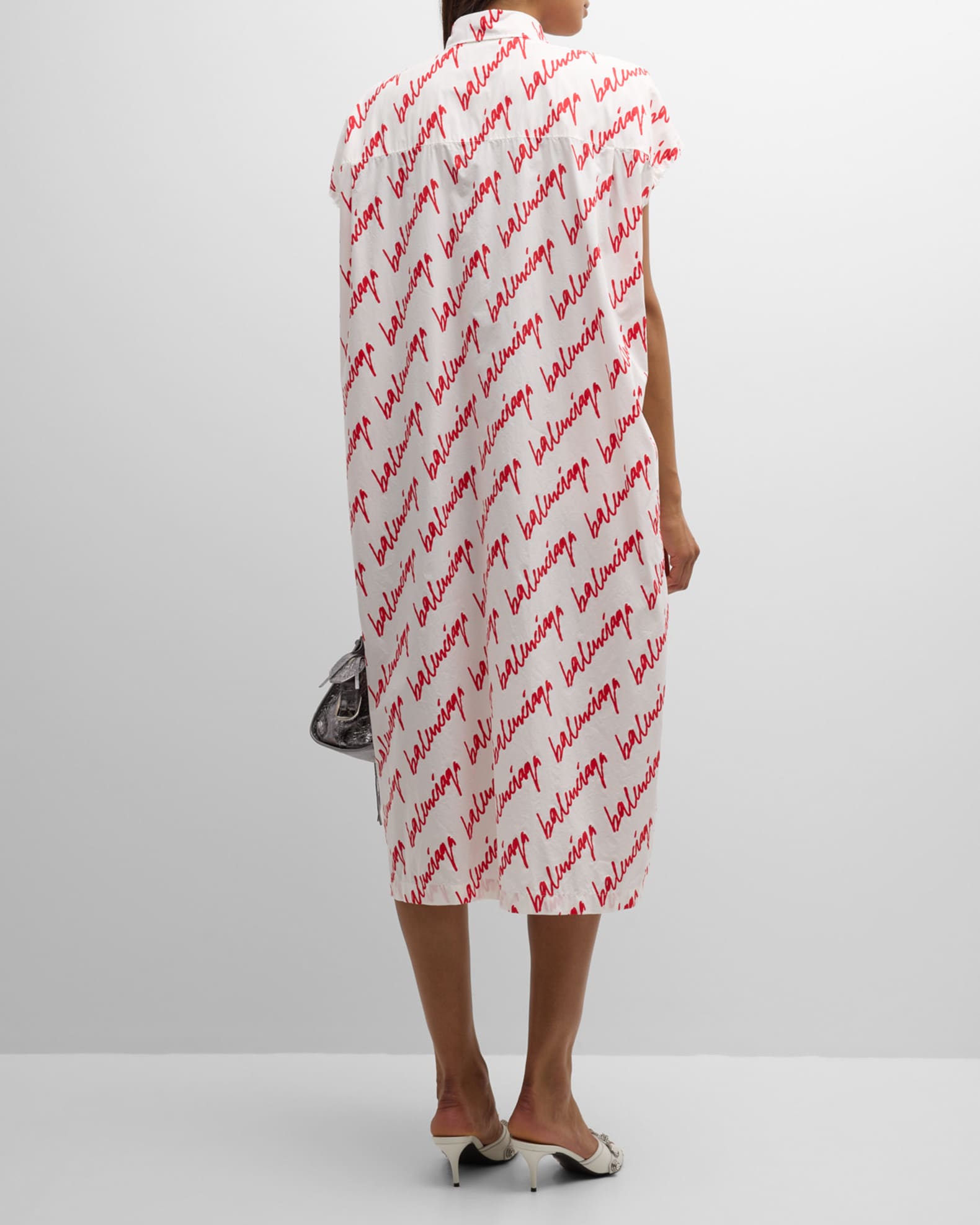 White balenciaga dress deals