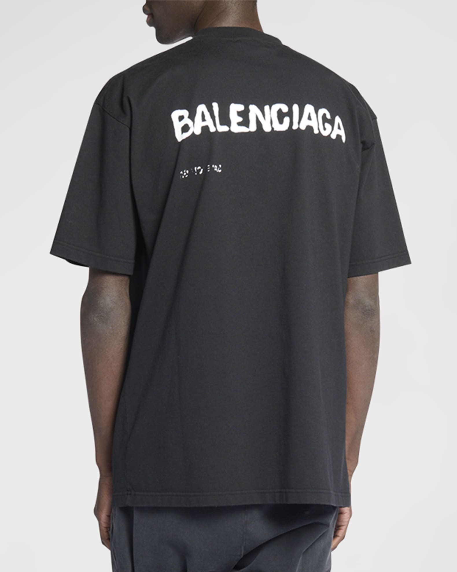 Balenciaga Large Fit T-Shirt Black